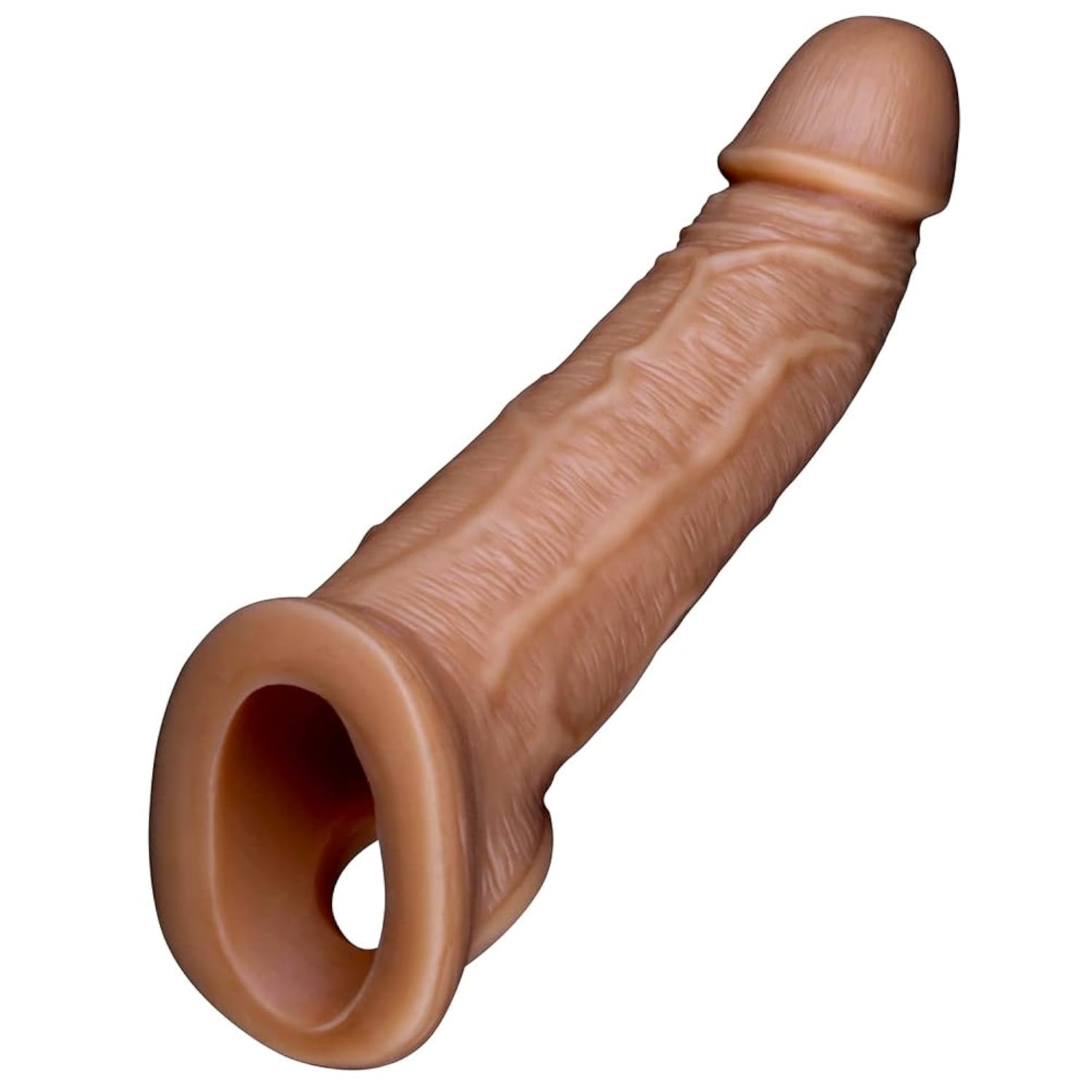 Silicone Penis Sleeve Extender Cock Ring With Anti-Slip Double