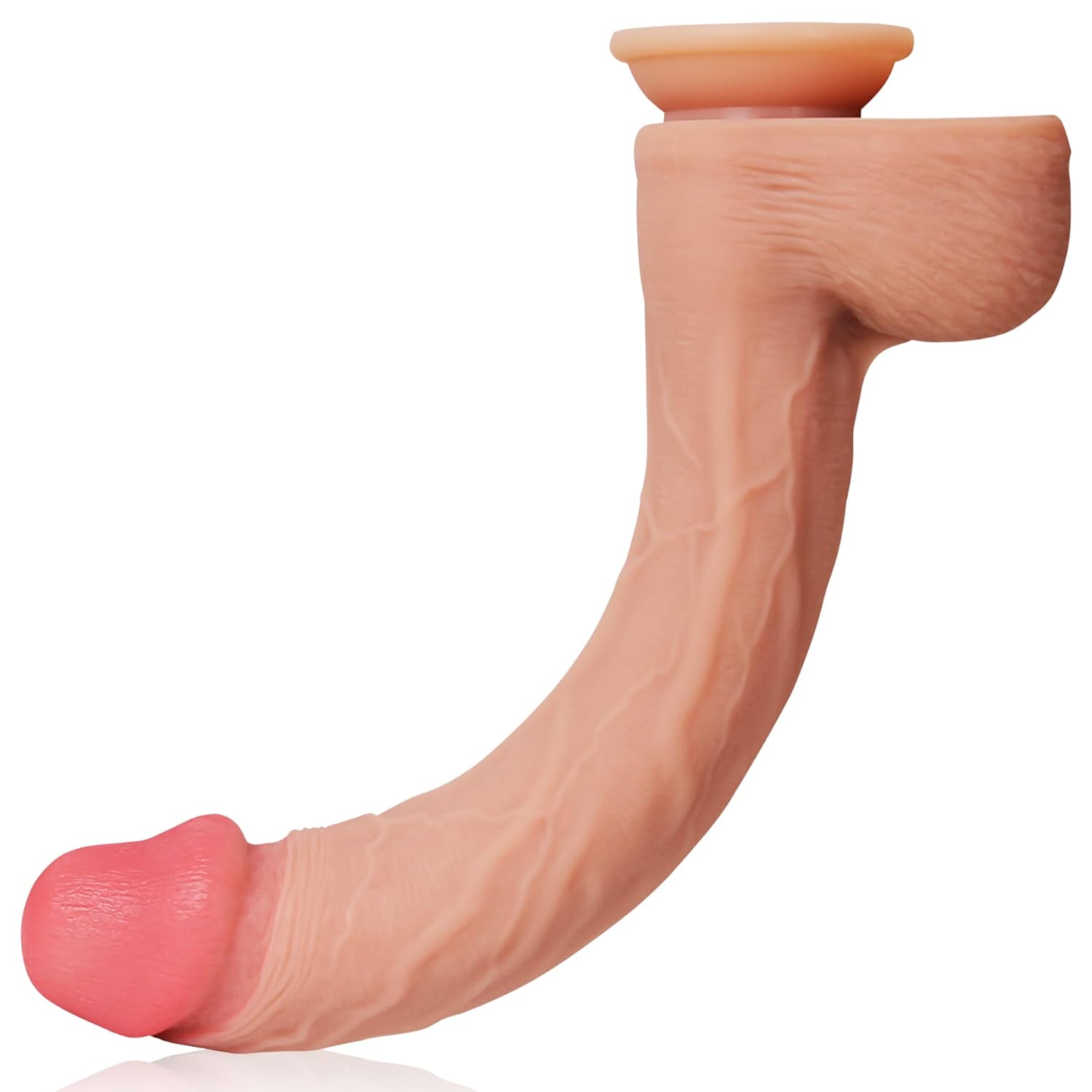 14.5 Inch Super Long Double Layer Realistic Dildo Liquid Silicone Mate