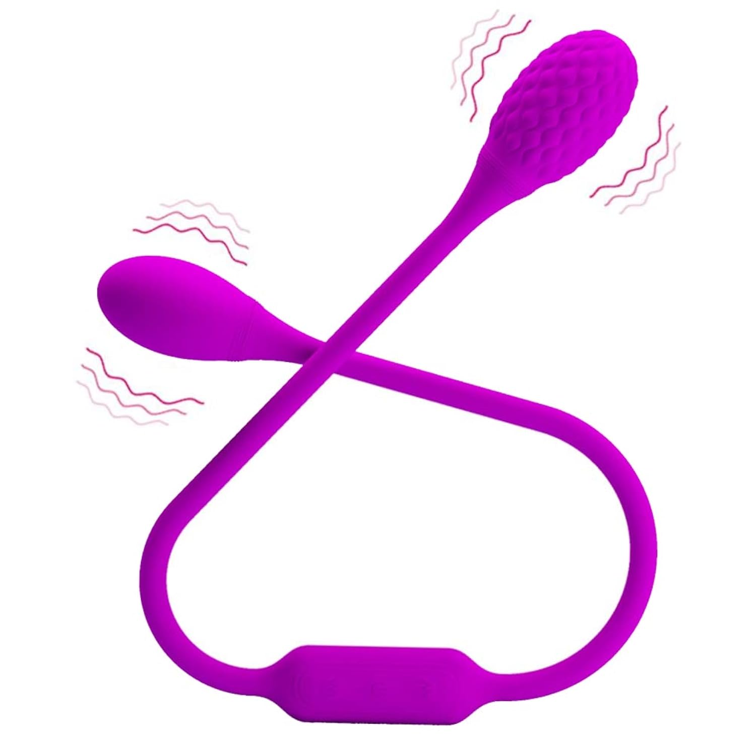 Double Header G Spot Bullet Vibrator, Dual-Sided Silicone Vibrating Egg