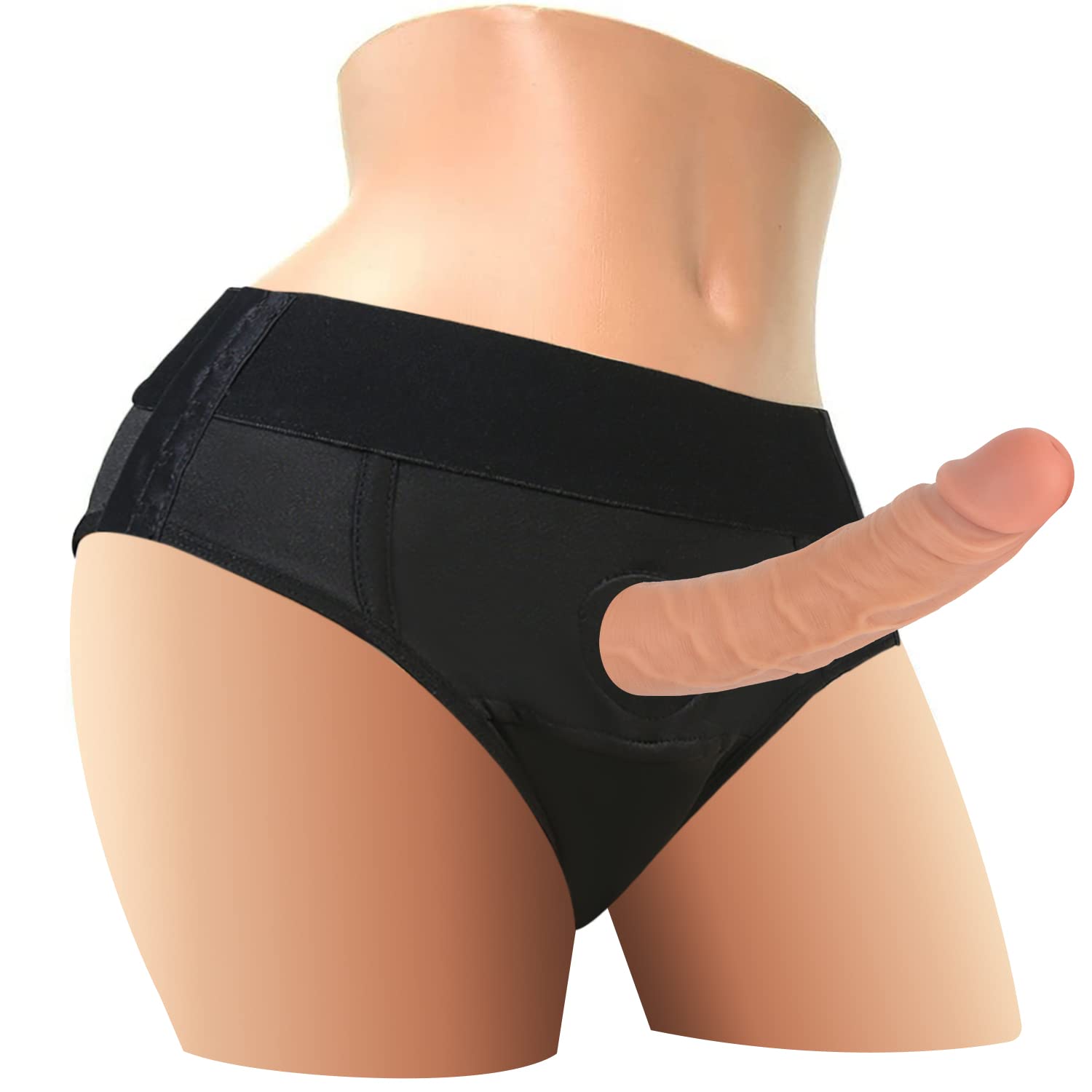 Harness Strap-On Dildo, 7" Realistic G-Spot Dildo Stimulator Wearable