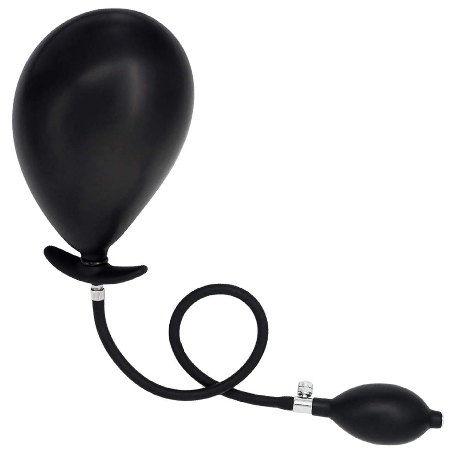 Inflatable Anal Plug - Liquid Silicone, Butt Plug with Detachable Needle for Training, Masturbation Toys for Men and Women