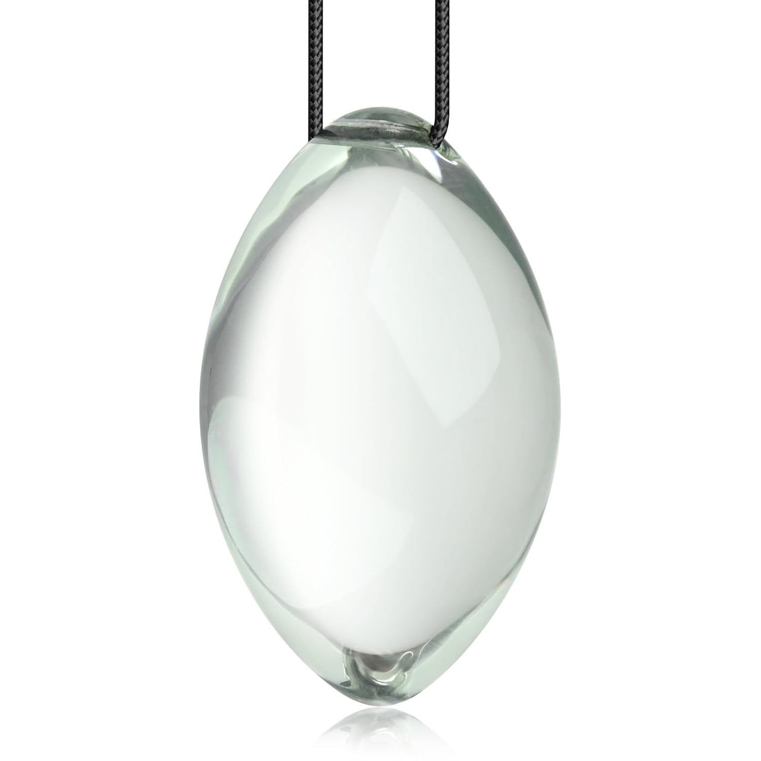 Glass Anal Plugs With Drawstring Egg-Shaped Crystal Butt Plug Prostate