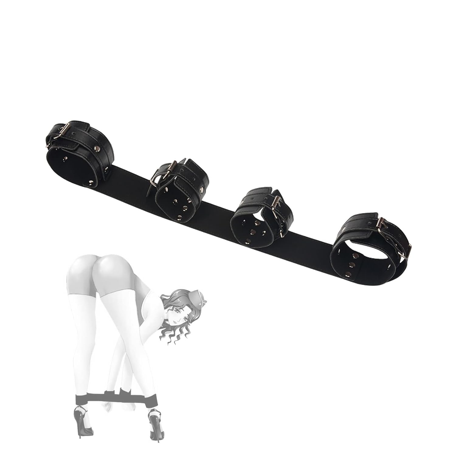 Sex Hands Restraintsand Legs Restraints Cuffs Set, Leather