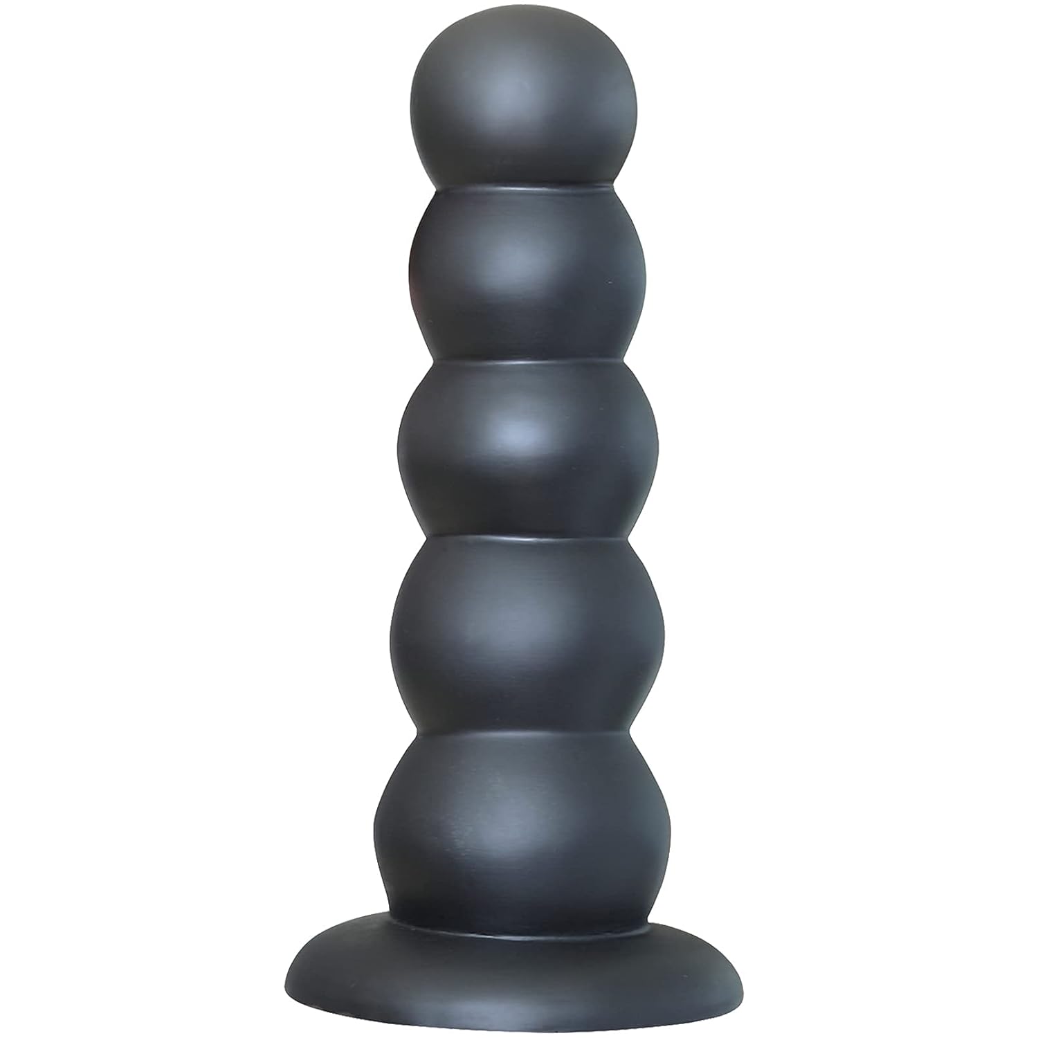 5 Balls Dildo - Liquid Silicone Anal Plug - Strong Suction Cup Hands
