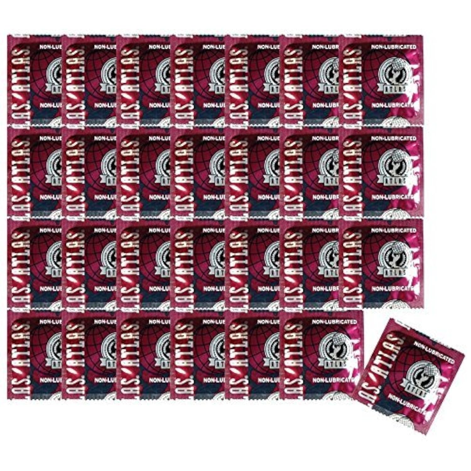 Premium Non-Lubricated Latex Condoms, 100 Count Bulk Pack