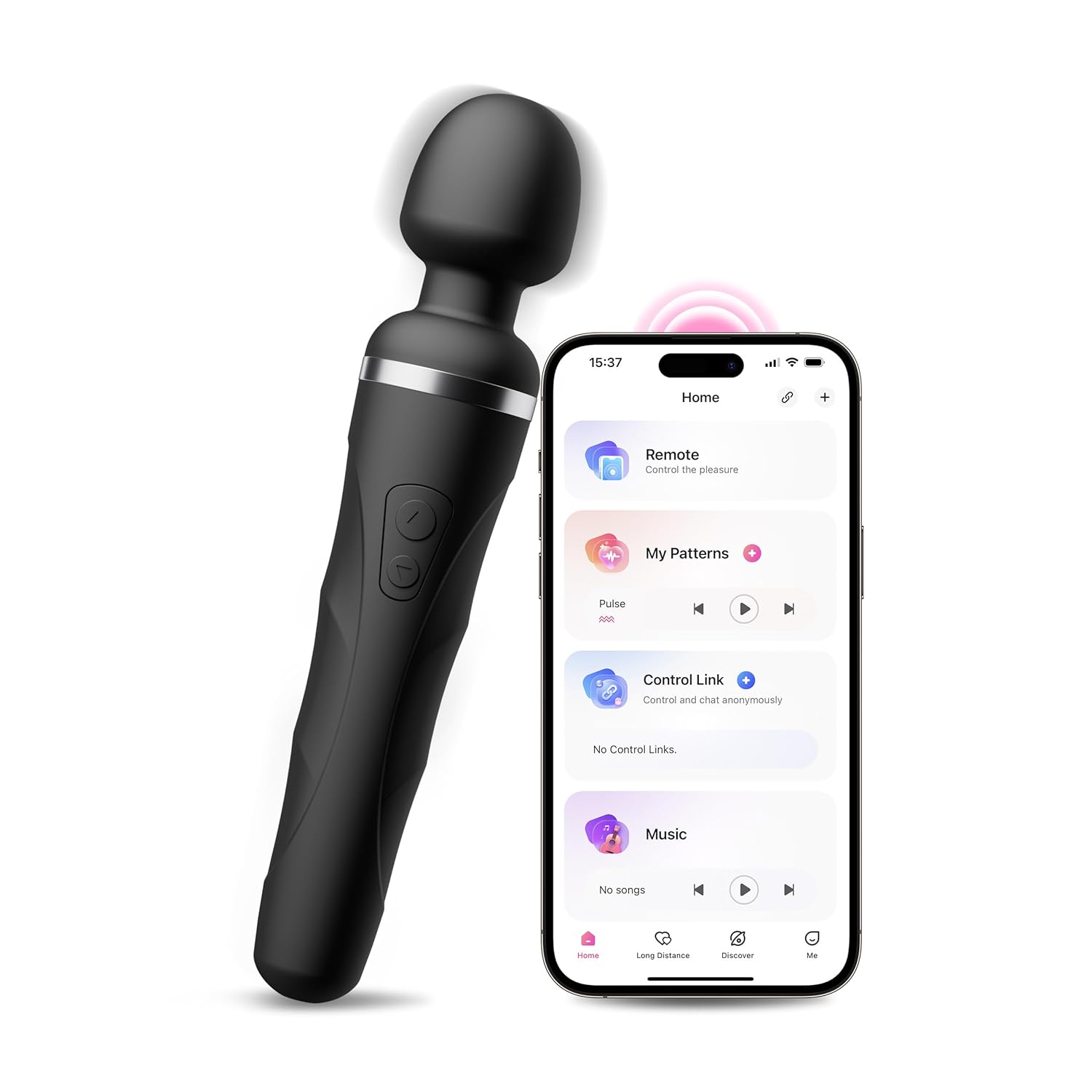 Dual Head Wand Massager - Powerful Vibrator with App Control