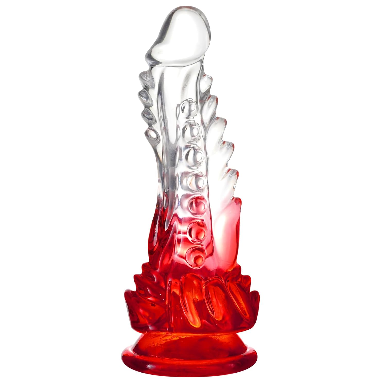 Dragon Dildo,7.8 Inch Realistic G-Spot Dildo Clear-Red Gradient Dildo