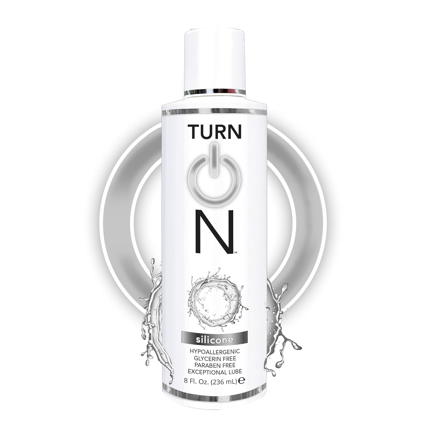 Silicone-Based Sex Lube, 8 oz Long-Lasting Condom Safe Vegan