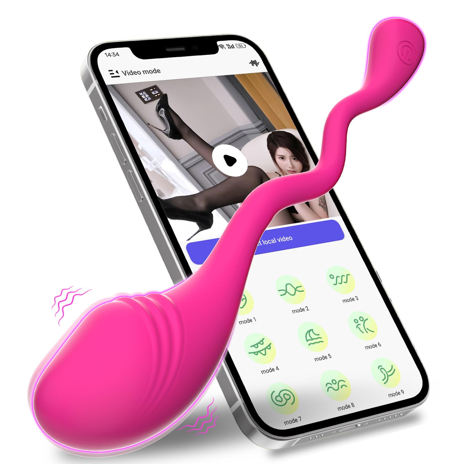 App Remote Control G-Spot Panty Vibrator, Long Distance Bluetooth