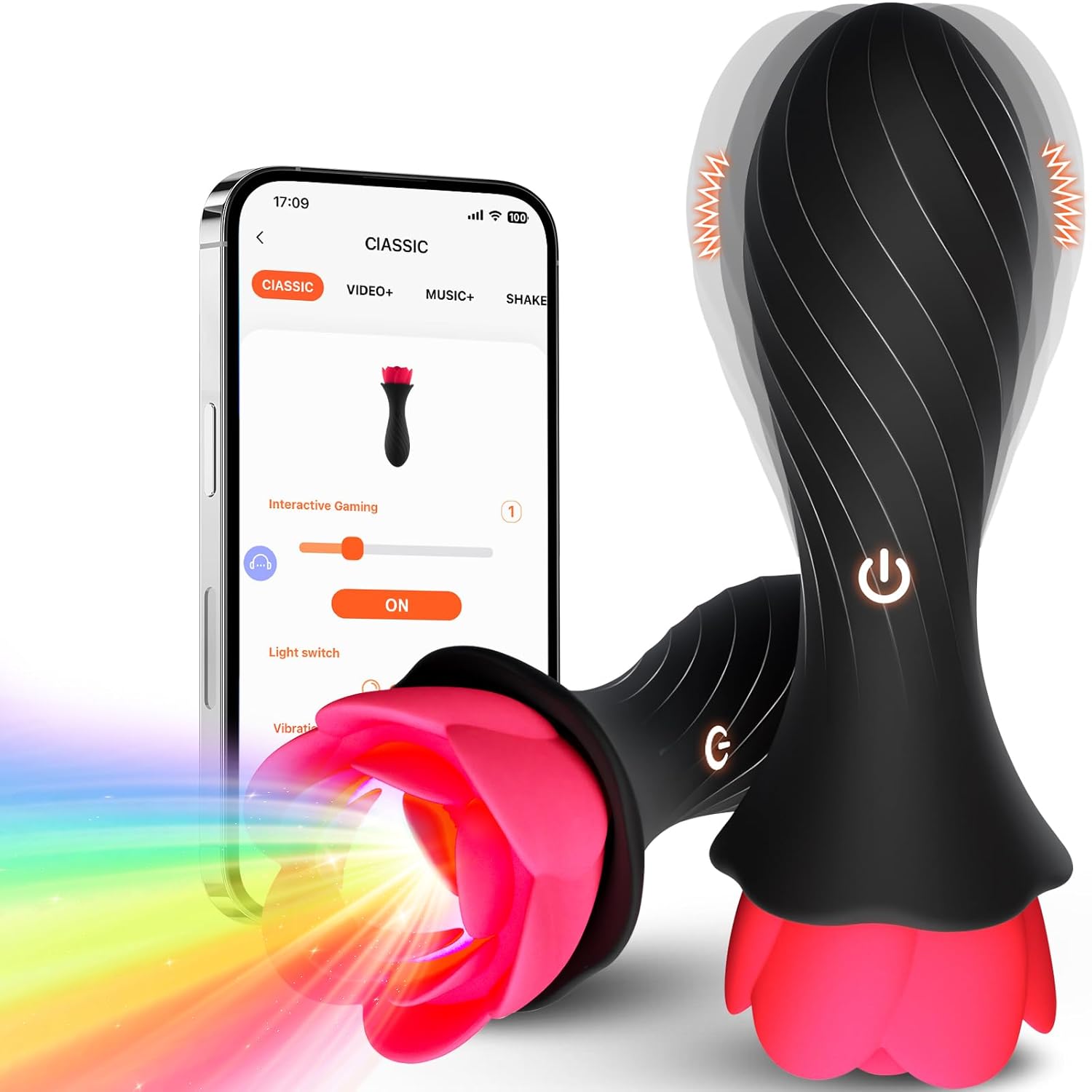 APP Control Anal Plug Vibrator - 9 Mode Butt Plug for Men and Women