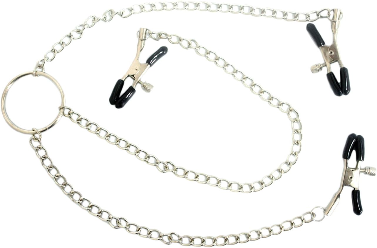 Elite Clitoris and Nipple Clamps, Adjustable Soft Rubber Vice Labia Clips