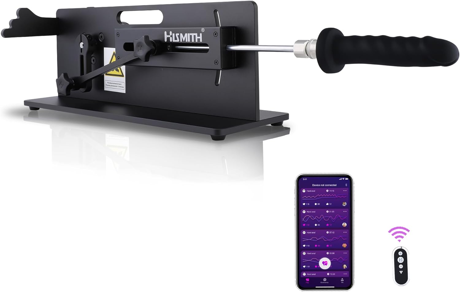 Table Top 2.0 Pro: Premium Sex Machine with APP/Remote/Wire Control, KlicLok System, Black