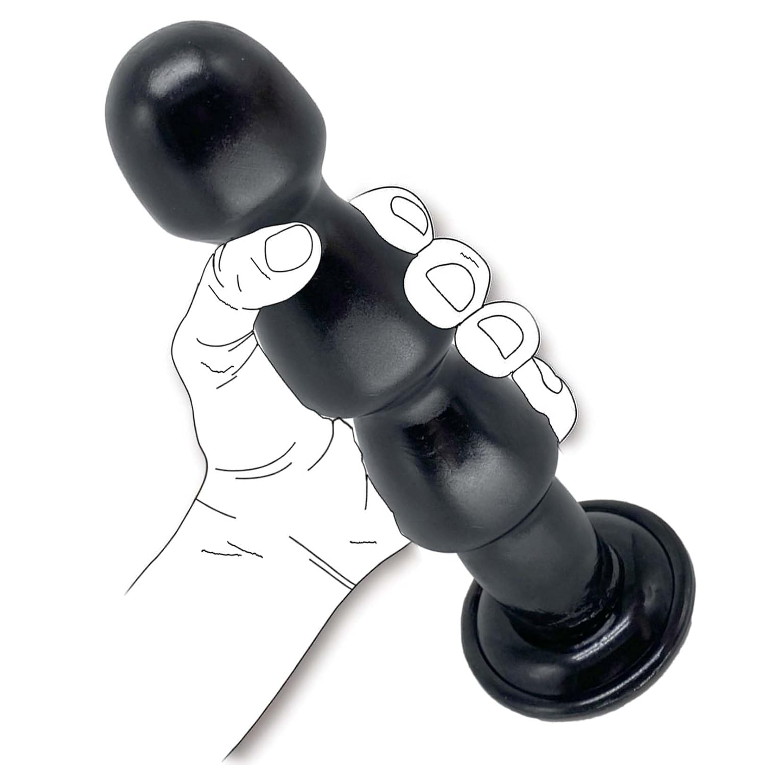 9.45''X2.24'' Anal Plug Butt Plug Sex Toy With Suction Cup Hands-Free
