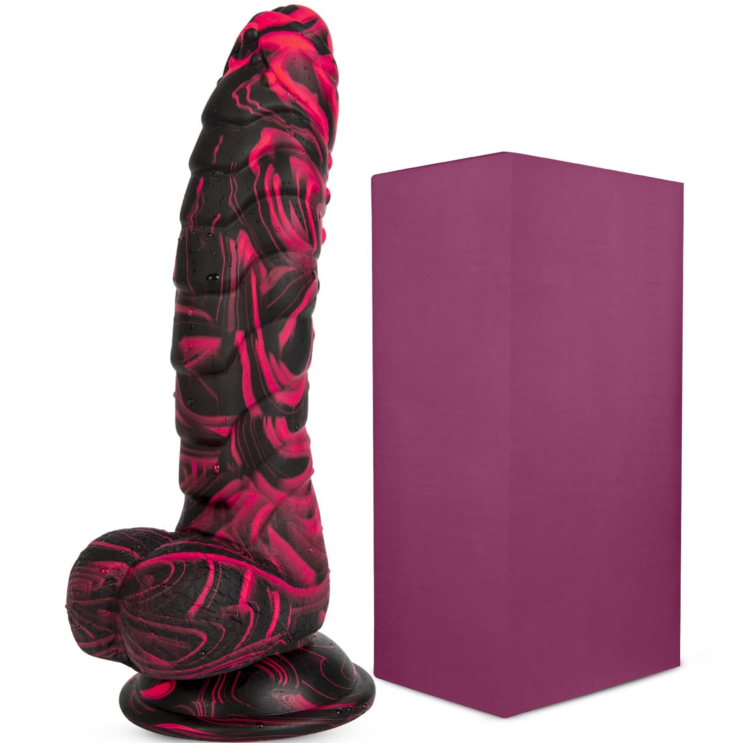 10.43 Inch Realistic Dildo, Soft Silicone G-Spot/Anal Stimulator with Suction Cup