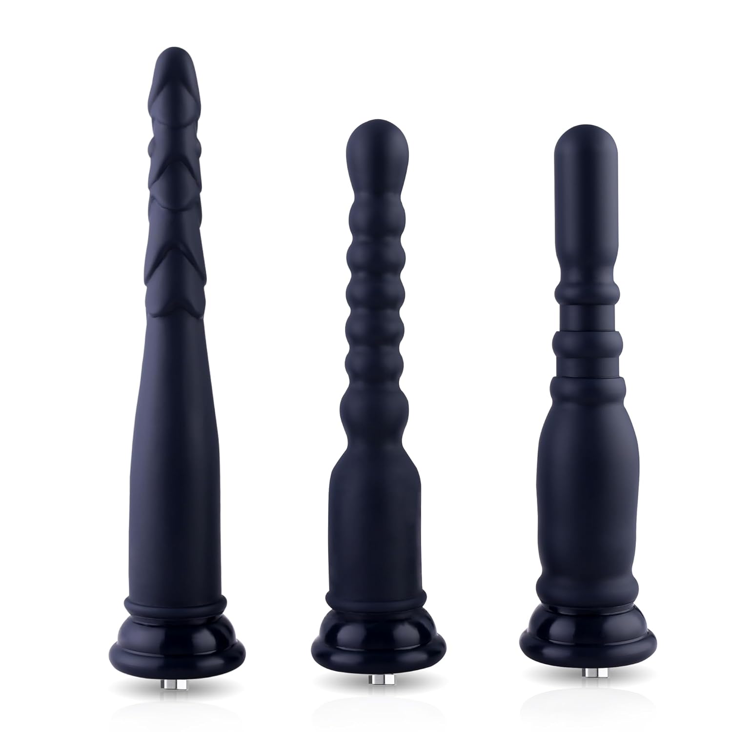 Silicone Anal Dildo With Kliclok System, 3Pcs Anal Initiation Kit