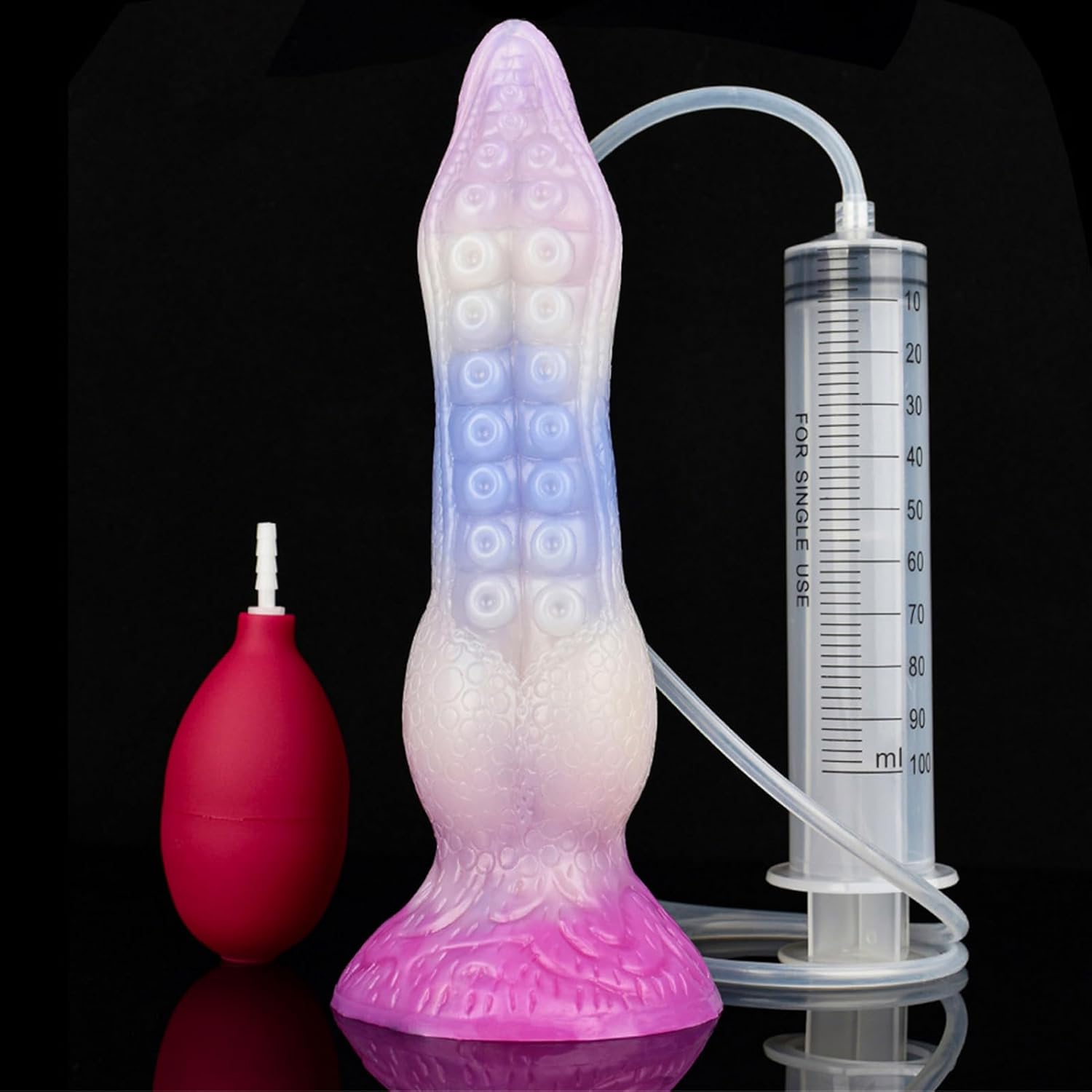 Tentacle Squirting Dildo With Suction Cup Soft Realistic Octopus