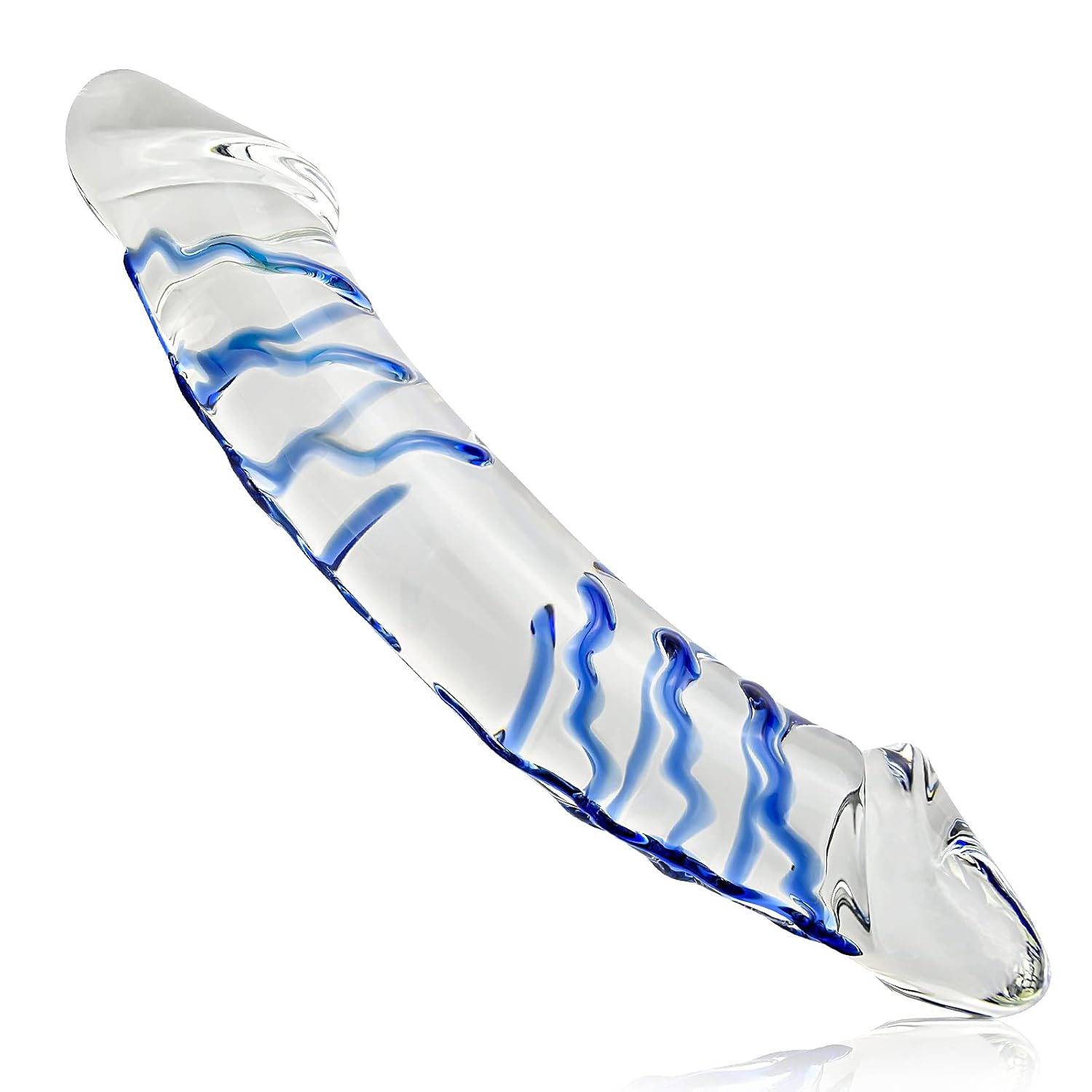 Realistic Glass Double-Ended Dildos, Crystal Penis Pleasure Wand