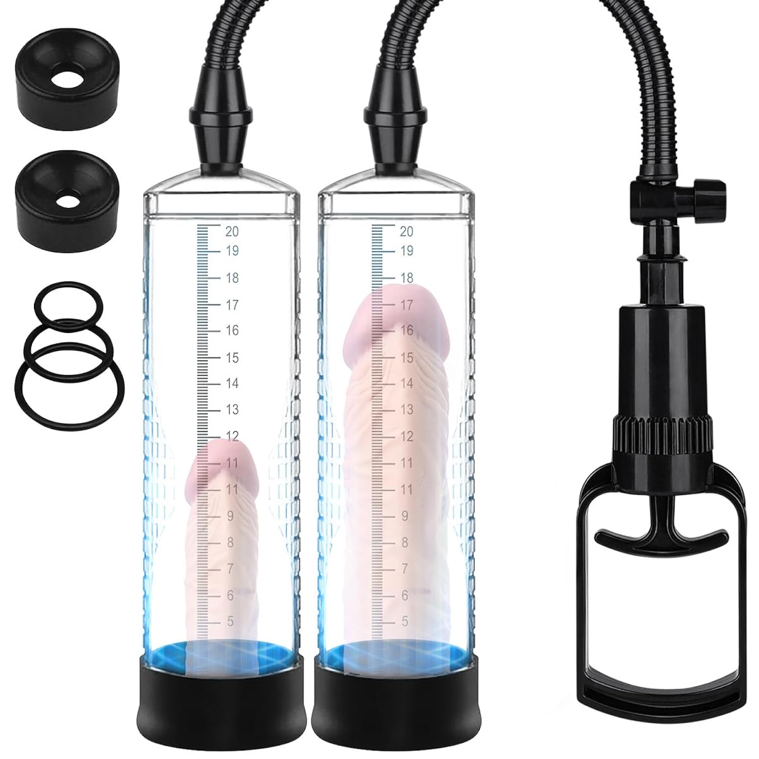 Penis Pump With 3 Penis Ring, Penis Extender For Male Erection