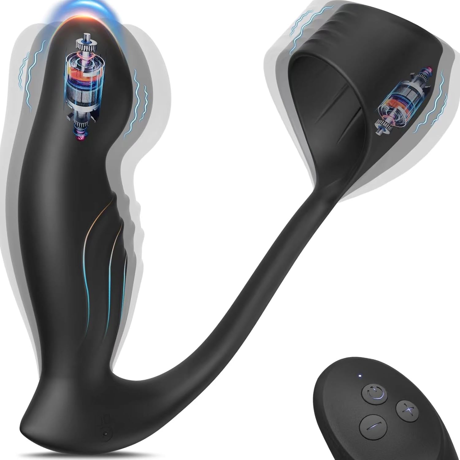 Vibrating Prostate Massager Anal Vibrator With Thick Vibrating Cock