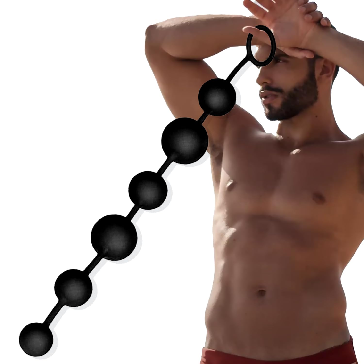 100% Silicone Anal Beads - Anal Trainer Anal Chain, Gradually