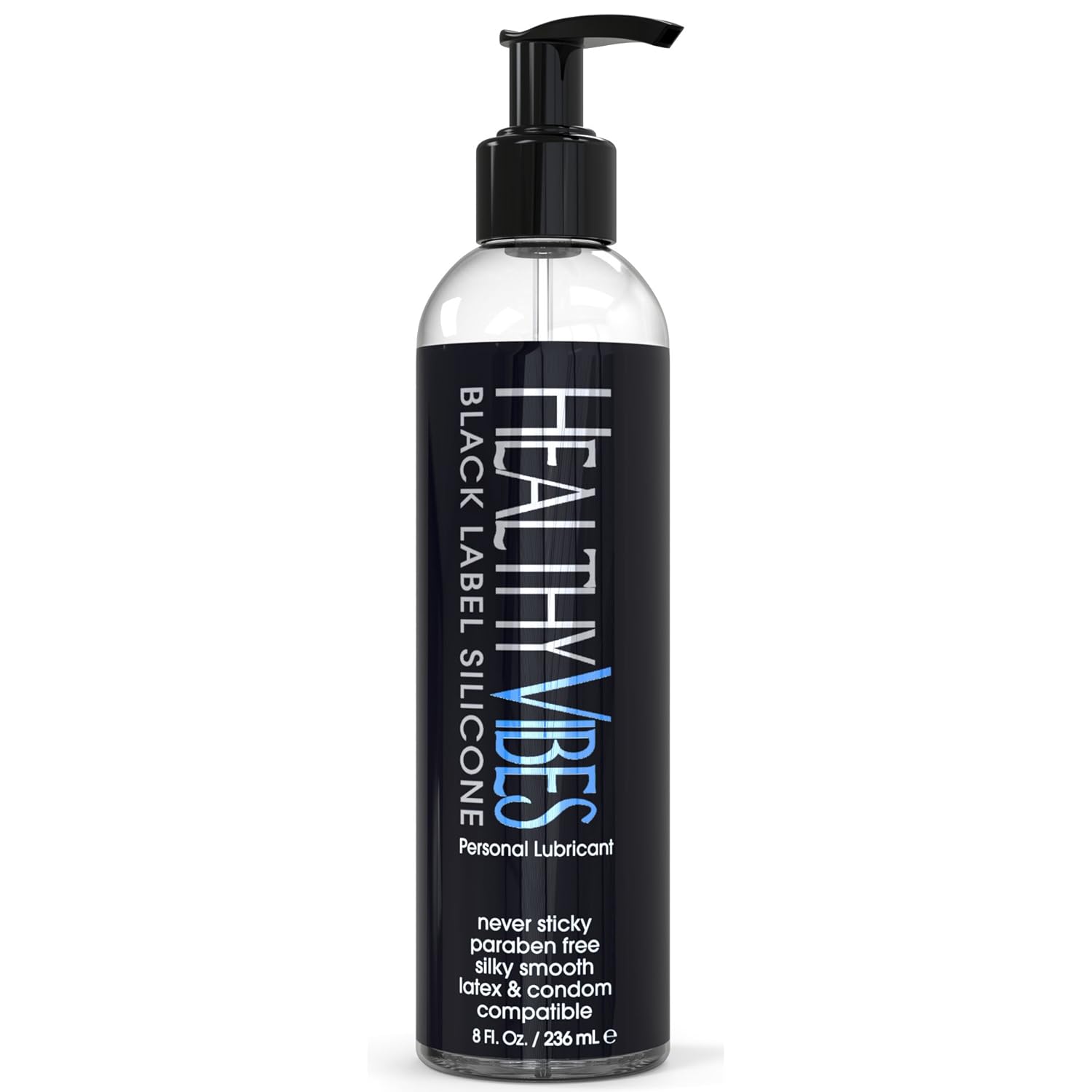 Silicone Personal Lubricant - Long-Lasting, Easy to Clean, 8 Oz