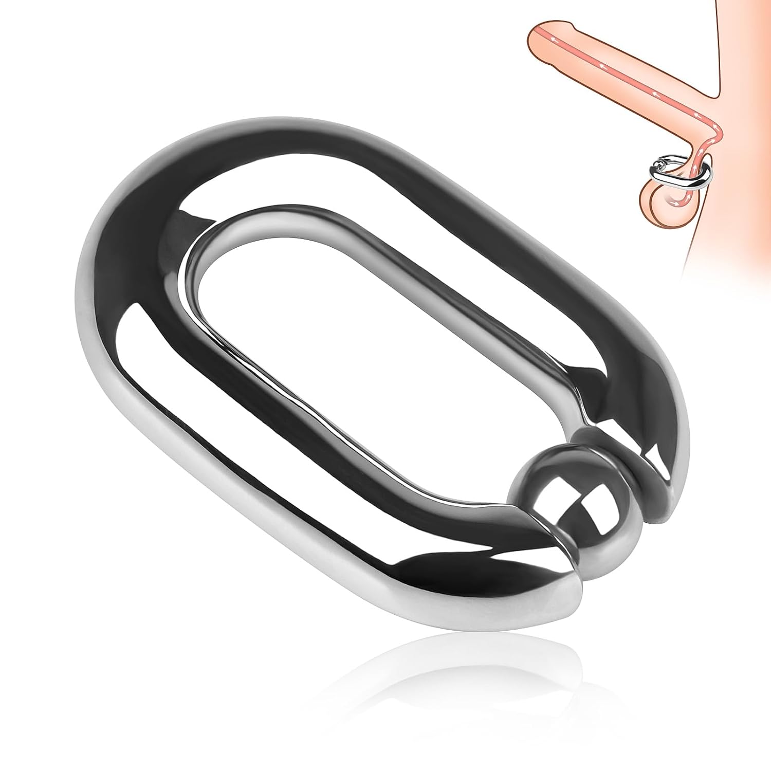 Stainless Steel Cock Ring,Penis Ring Penis Toys Cock Ball Stretcher