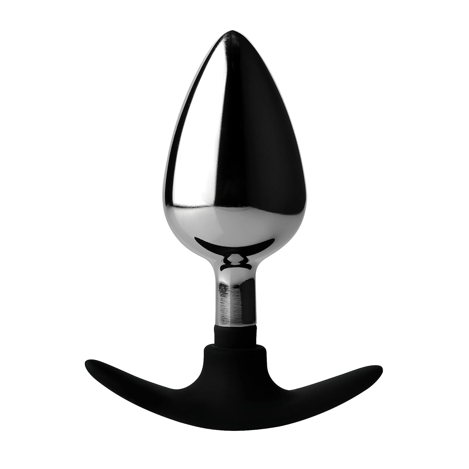 Tailz Dark Invader Metal & Silicone Anal Plug - Large, 1Count