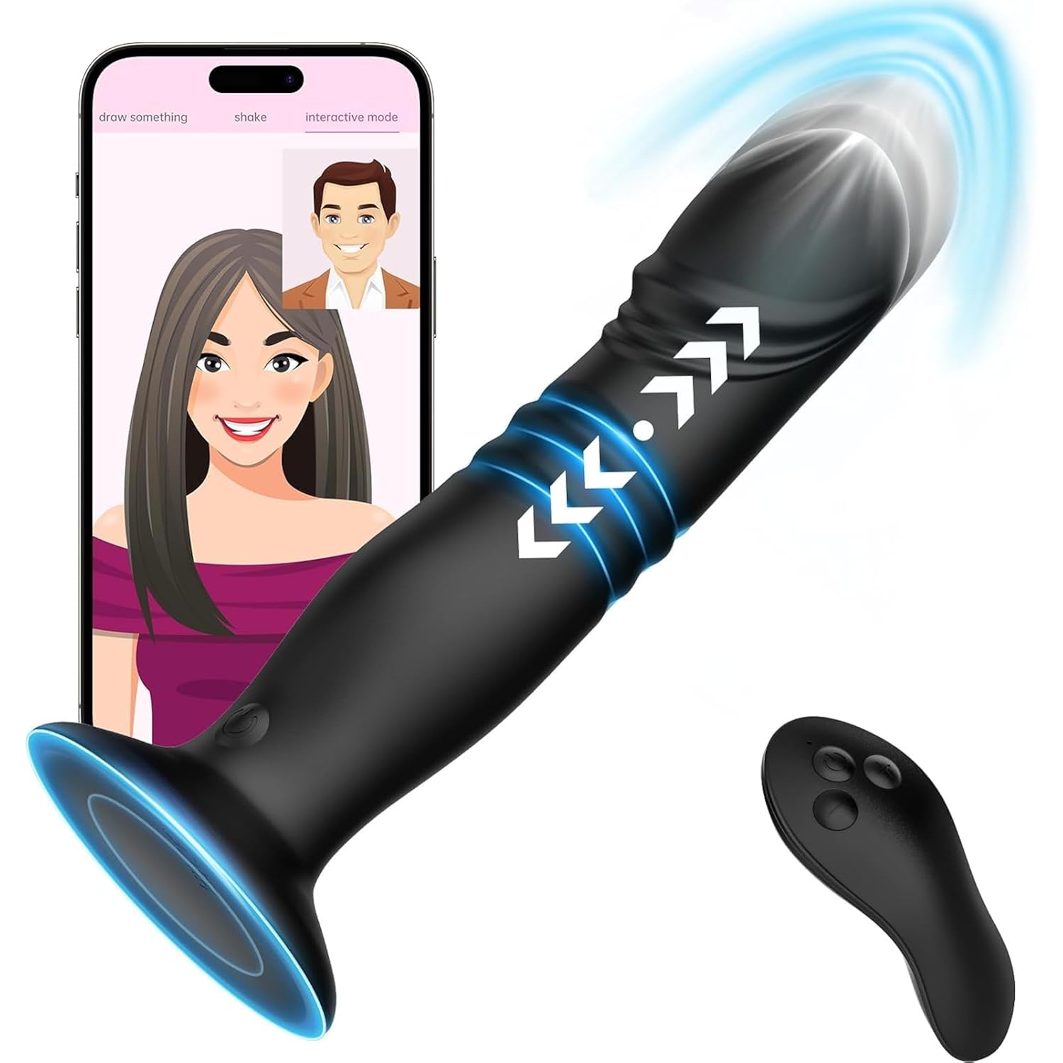 Thrusting Butt Plug Anal Sex Toys, 3 In 1 Bluetooth