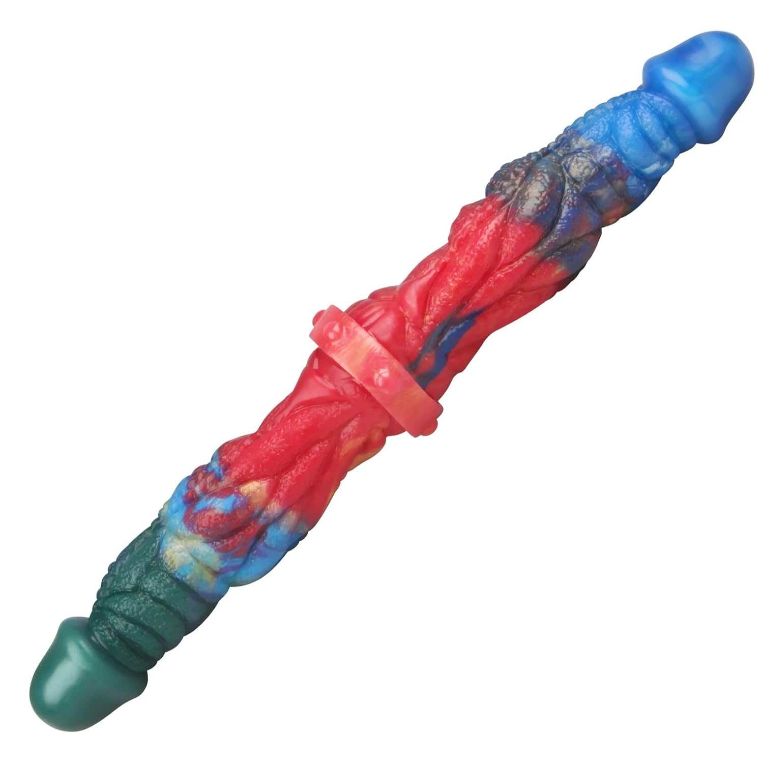 Double Ended Dildo Realistic Dual Side Penis Liquid Silicone Long Anal