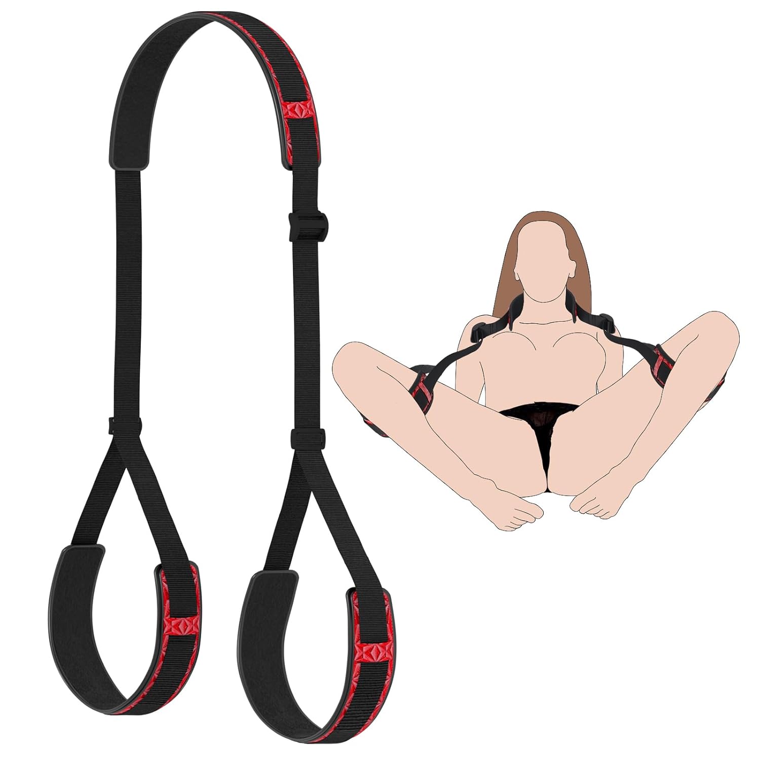 Sex Toys Sex Bondage Legs Restraints, Thigh Sling Adjustable Sex
