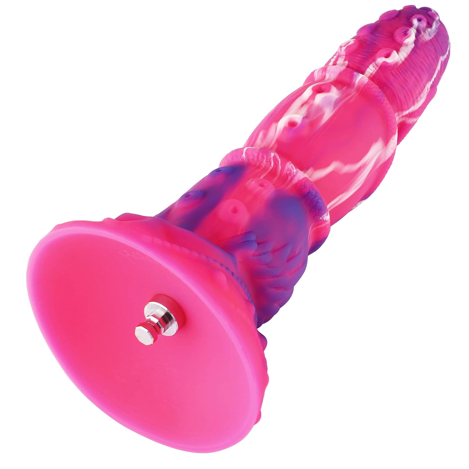 8.59" Silicone Dildo with KlicLok System for Sex Machine, Unisex