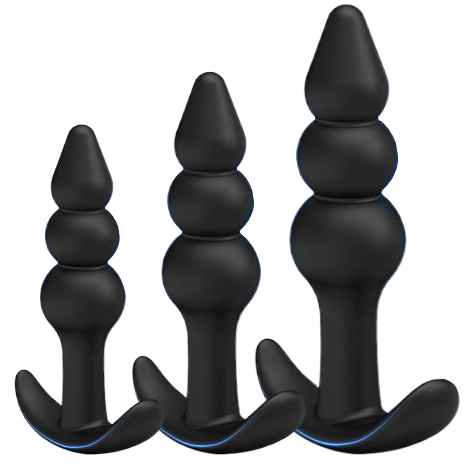 Anal Butt Plug Set For Comfortable Long-Term Wear 3Pcs Silicone Anal