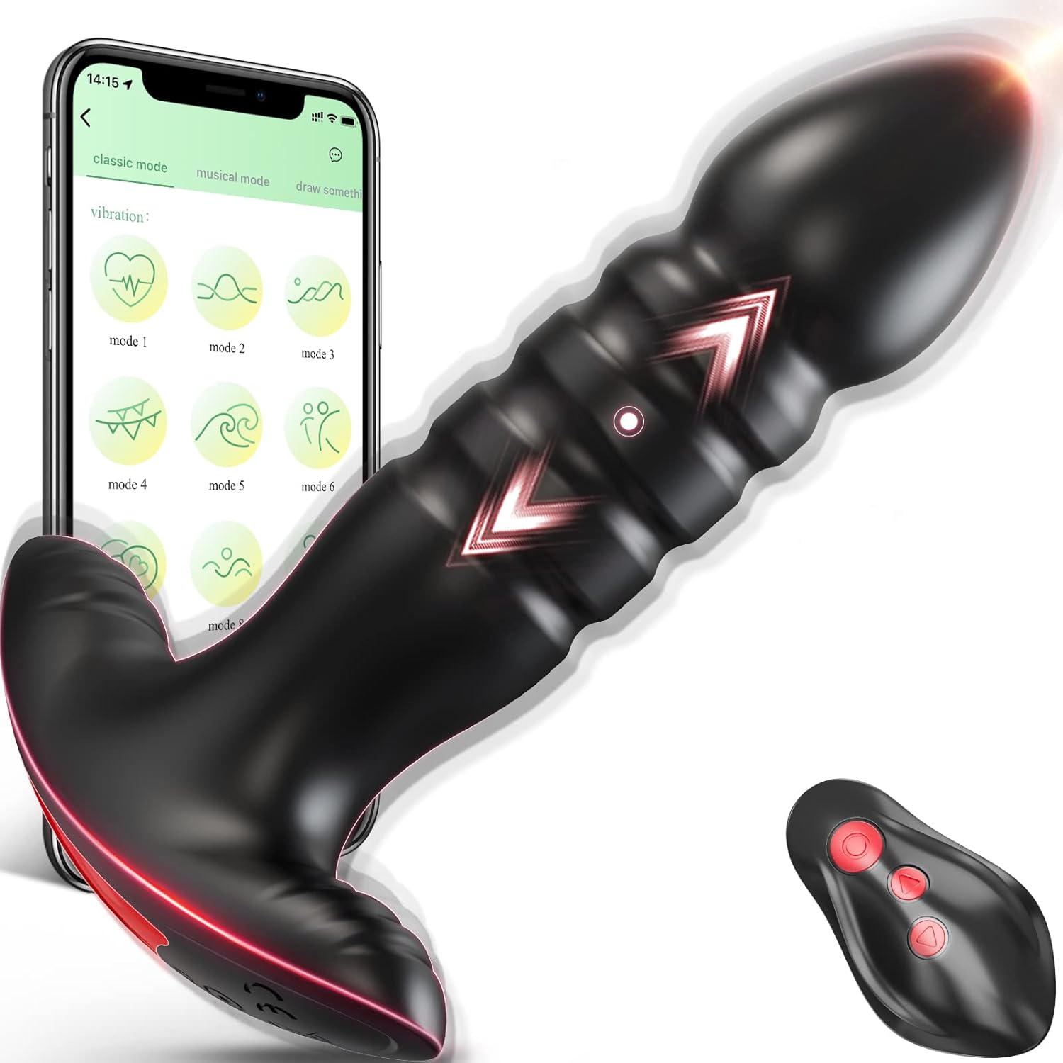 Anal Plug Vibrator With App Control Sex Toy For Men Women - Prostate