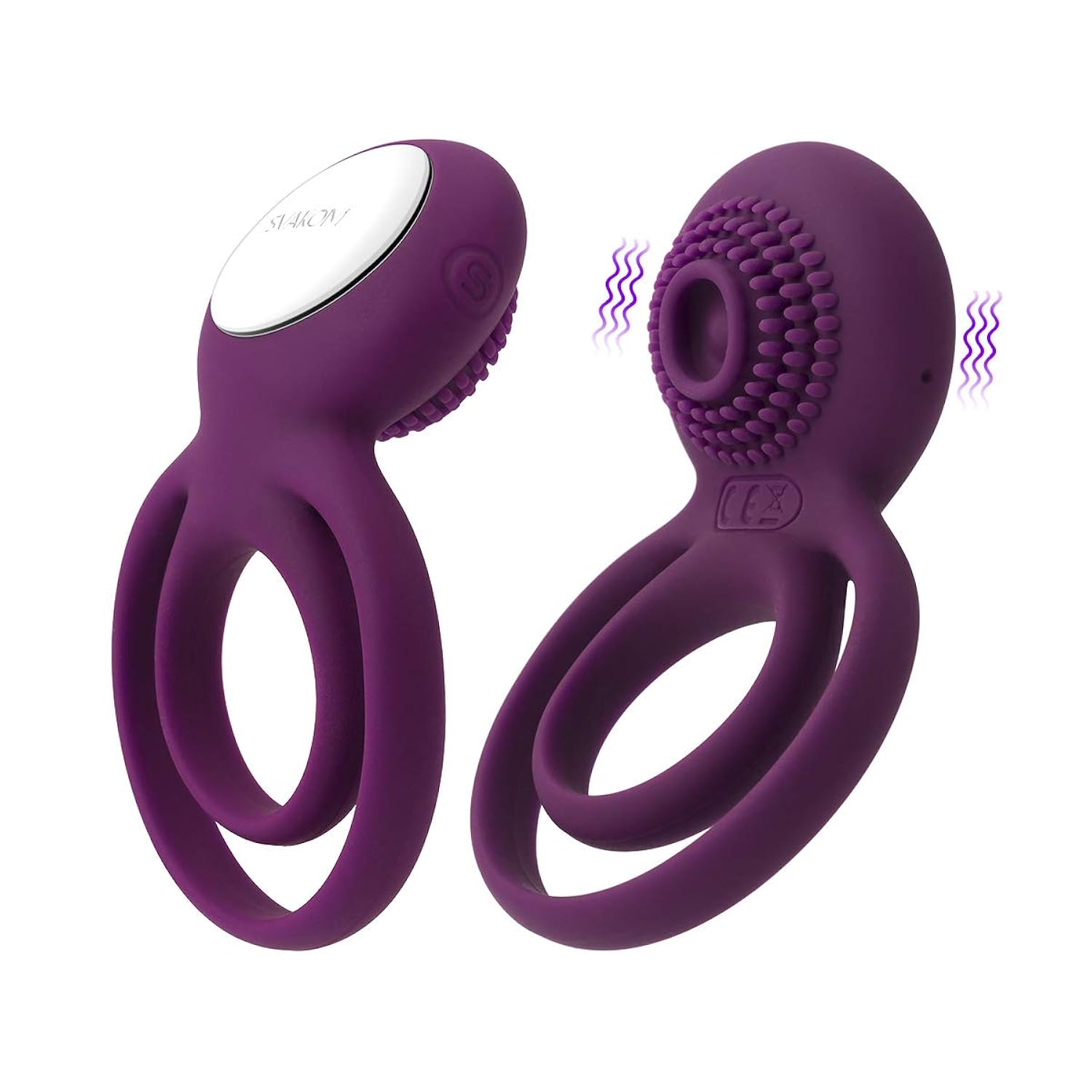 Couples Ring Vibrating Dual Penis Rings Male Adult Sensory Toys
