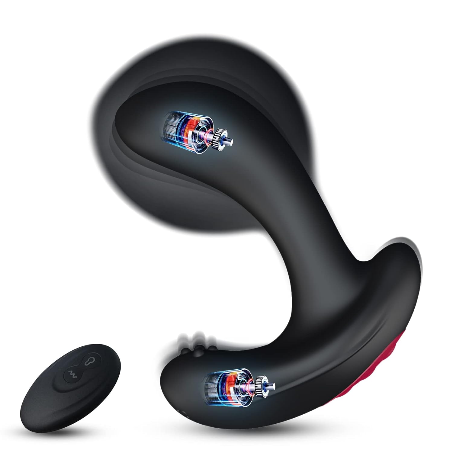 Inflatable Anal Vibrator Remote Control Prostate Massager with 10 Modes