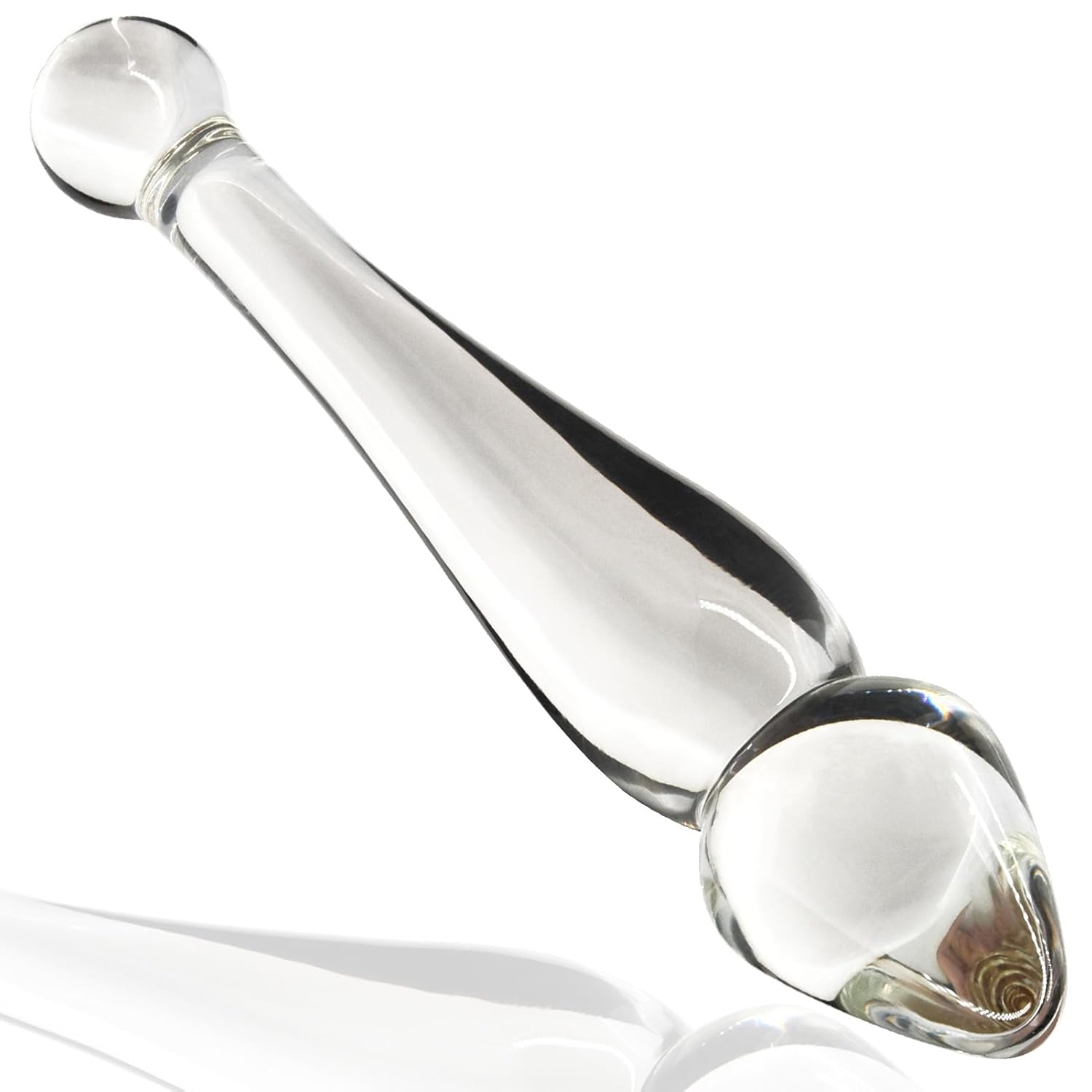 Glass Dildo Double Ended Dildo 8.11 Inch Anal Plug Butt Plug