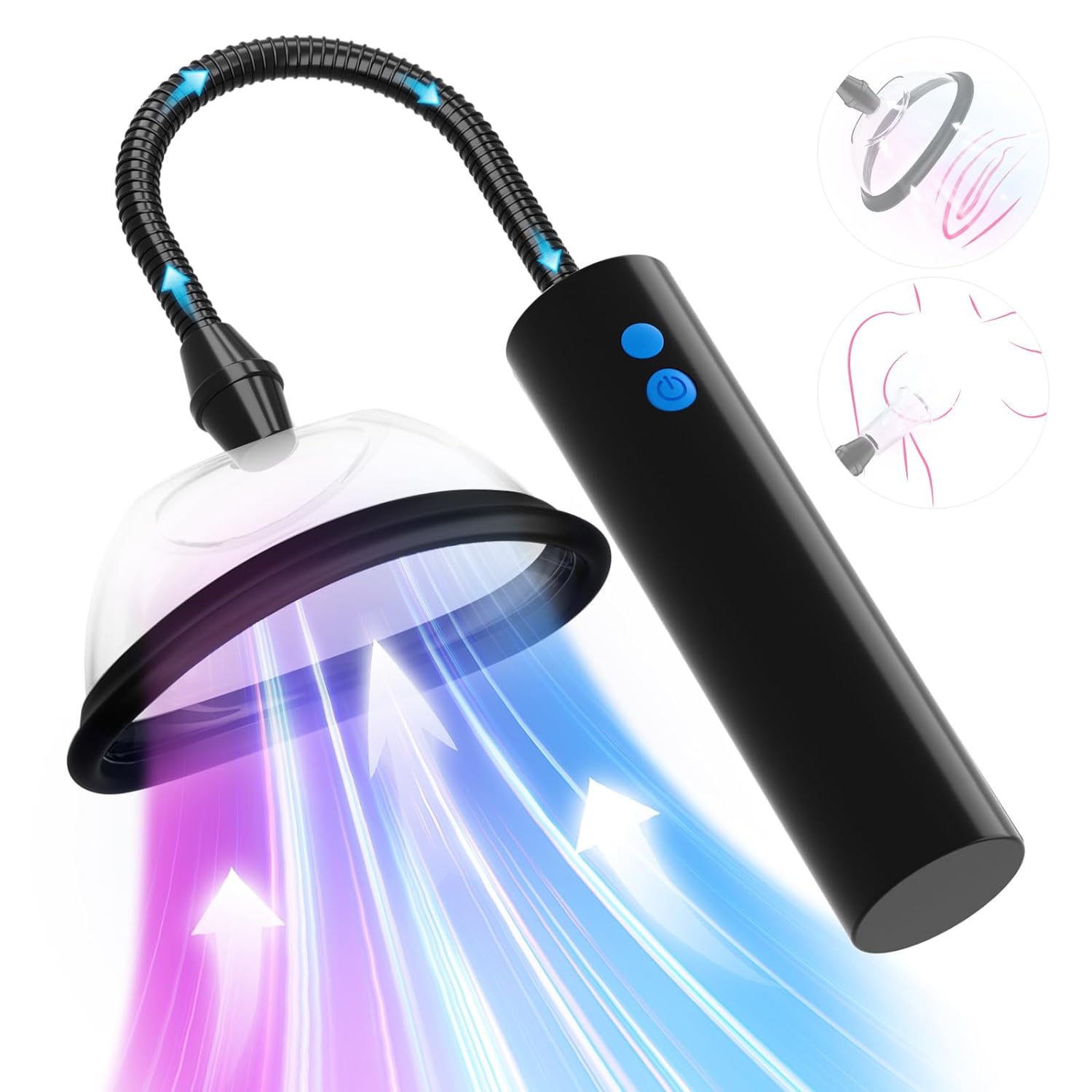 Automatic Pussy Pump with 3 Powerful Modes, 5 Cups Included