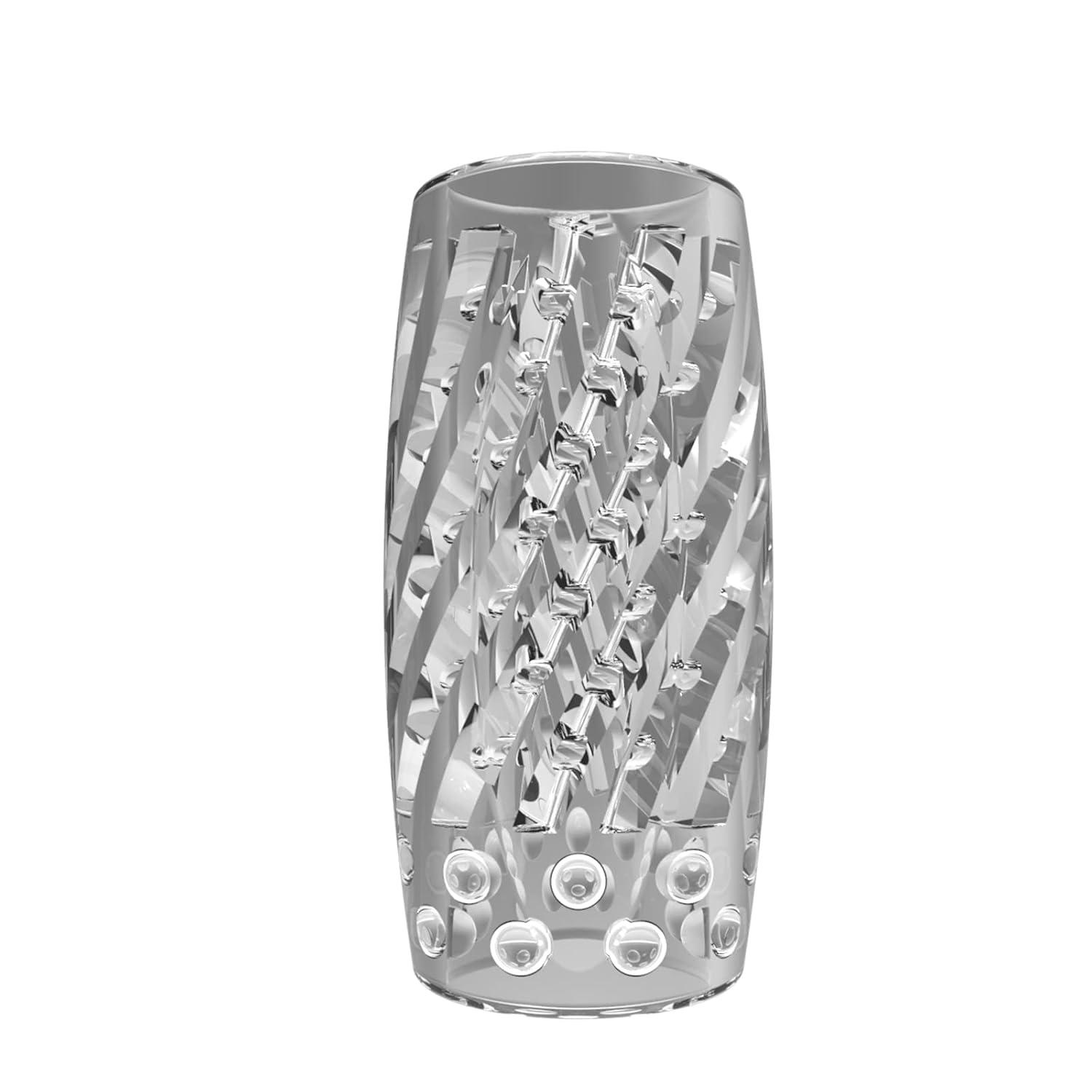 Manual Transparent Male Masturbator Cup - Spiral Pocket Pussy for Men