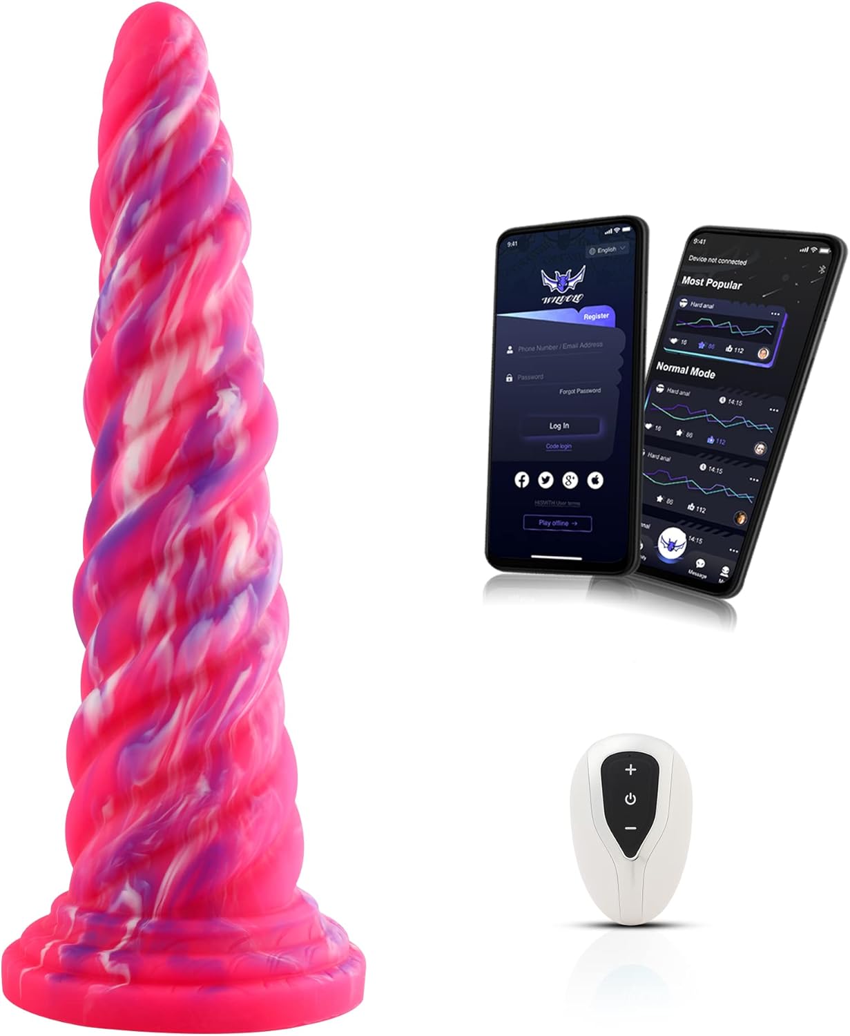 Silicone Vibrator: 3-in-1 Control (APP/Remote/Key), 10 Vibration Modes, Adult Sex Toy