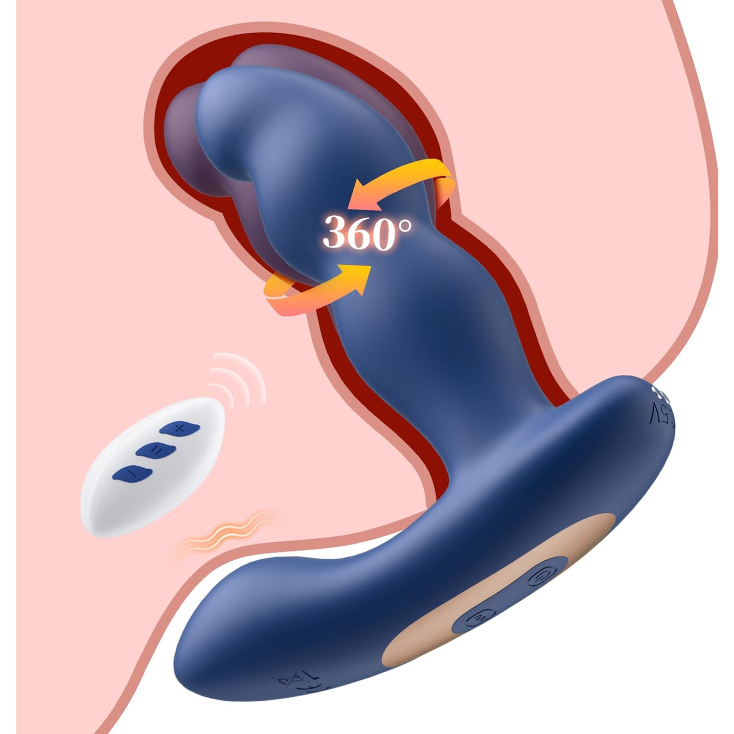 360 Rotating Prostate Anal Sex Toy For Male Masturbator