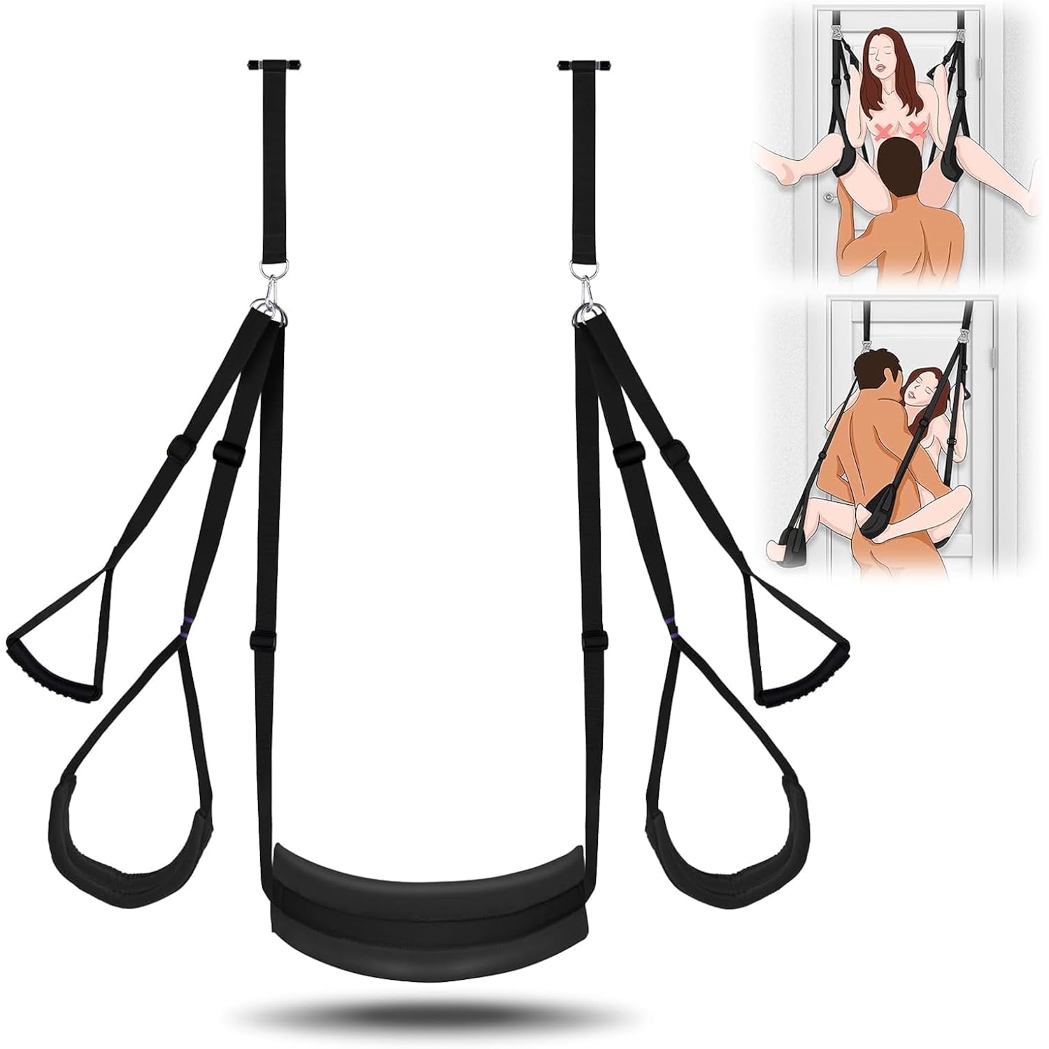 Sex Swing for Couples Erotic Love Sling Thick Cushion, Supports 300lbs