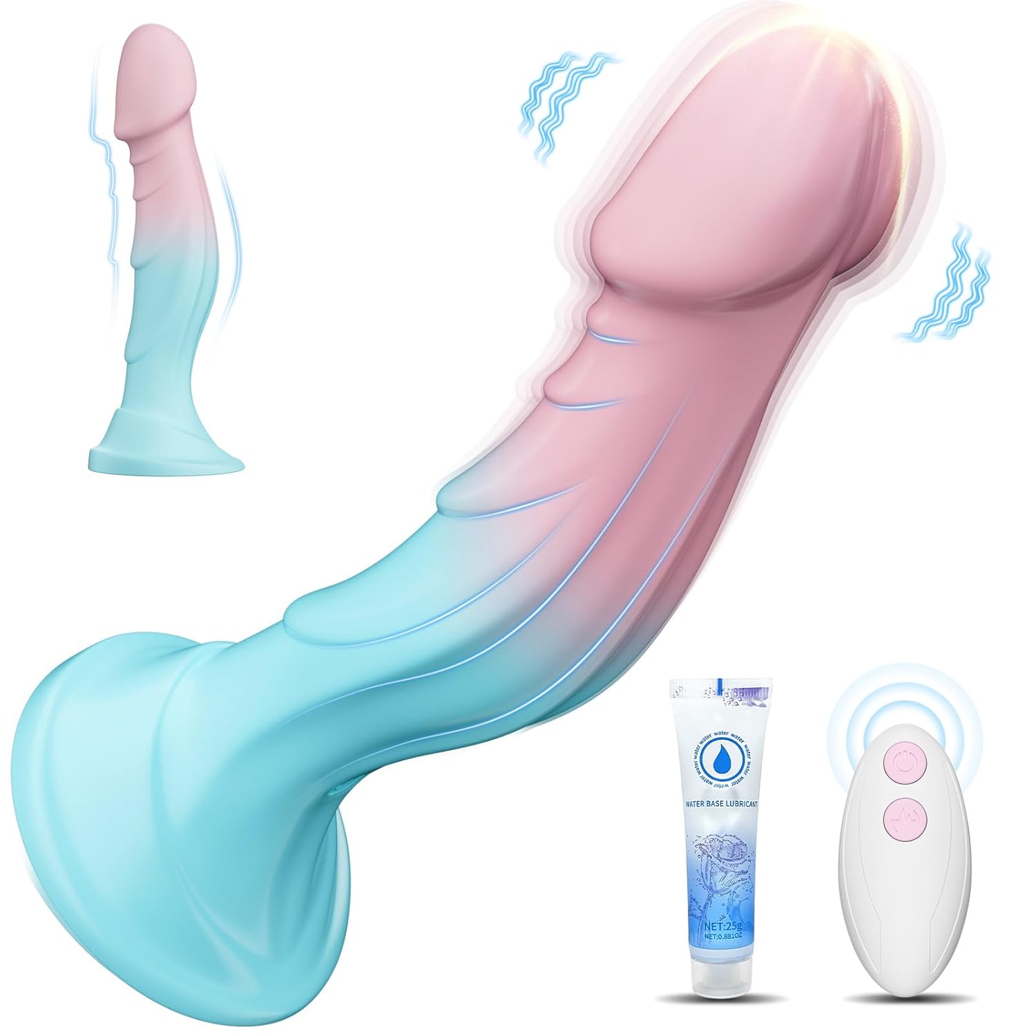 Women Sex Toys Dildo Vibrator -7.5 Silicone Realistic Dildos