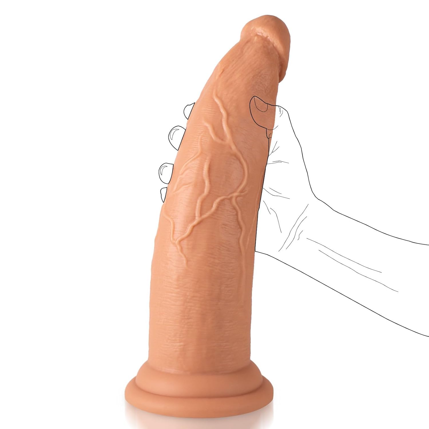 12 Inch Huge Thick Dildo With Small Glans & Thick Shaft, 2.93'' Diamet