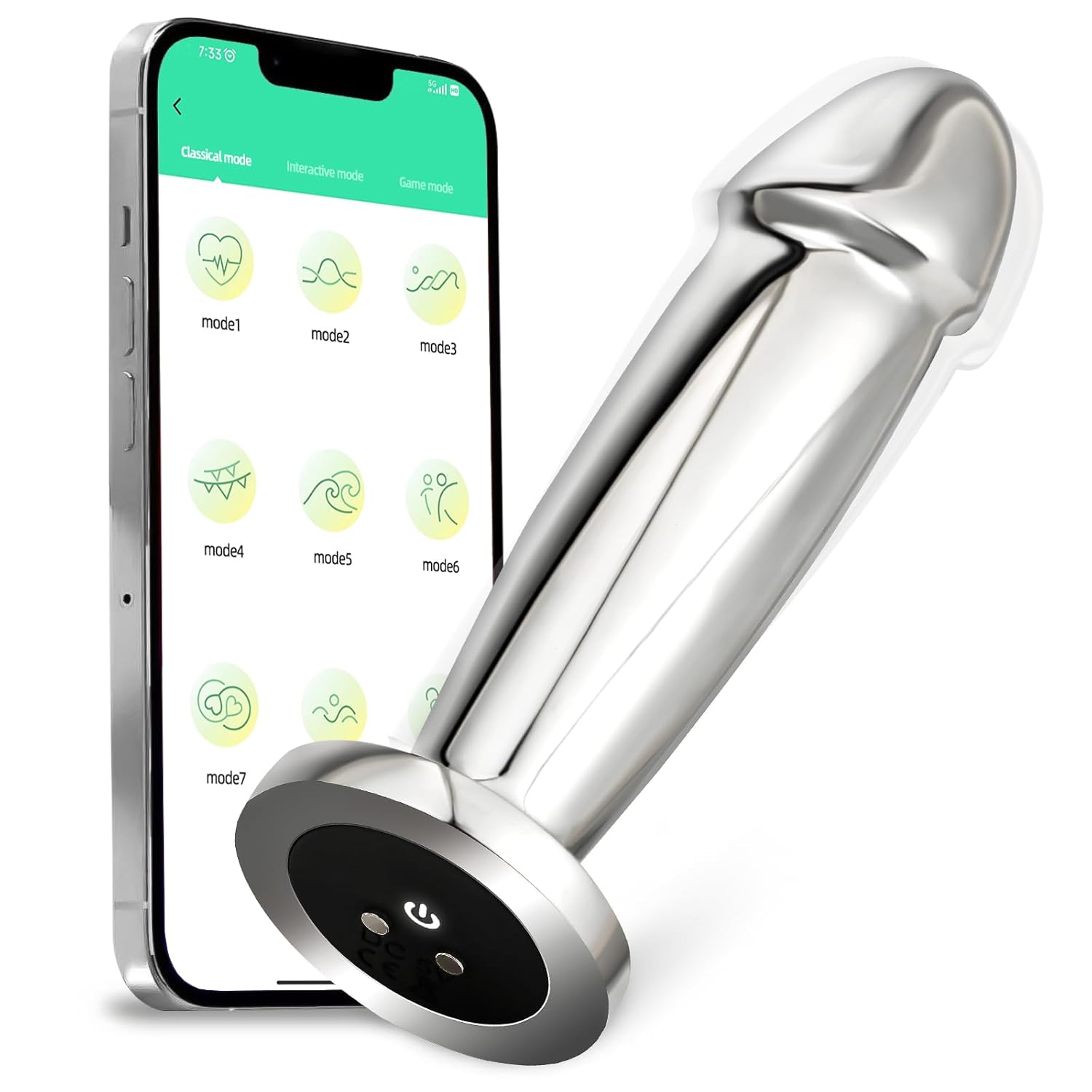 Alshenus Anal Plug Adult Toys, Premium Metal Vibrator Prostate Massage