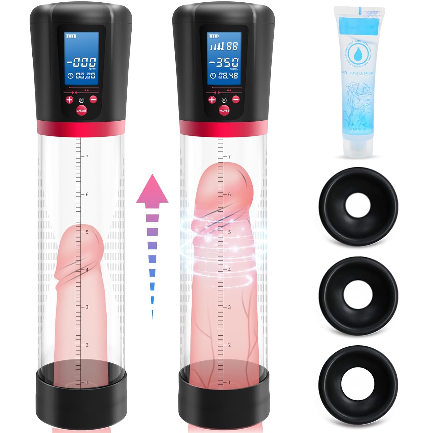 Electric Penis Pump For Men With 4 Suction Intensities, Male Sex Toys