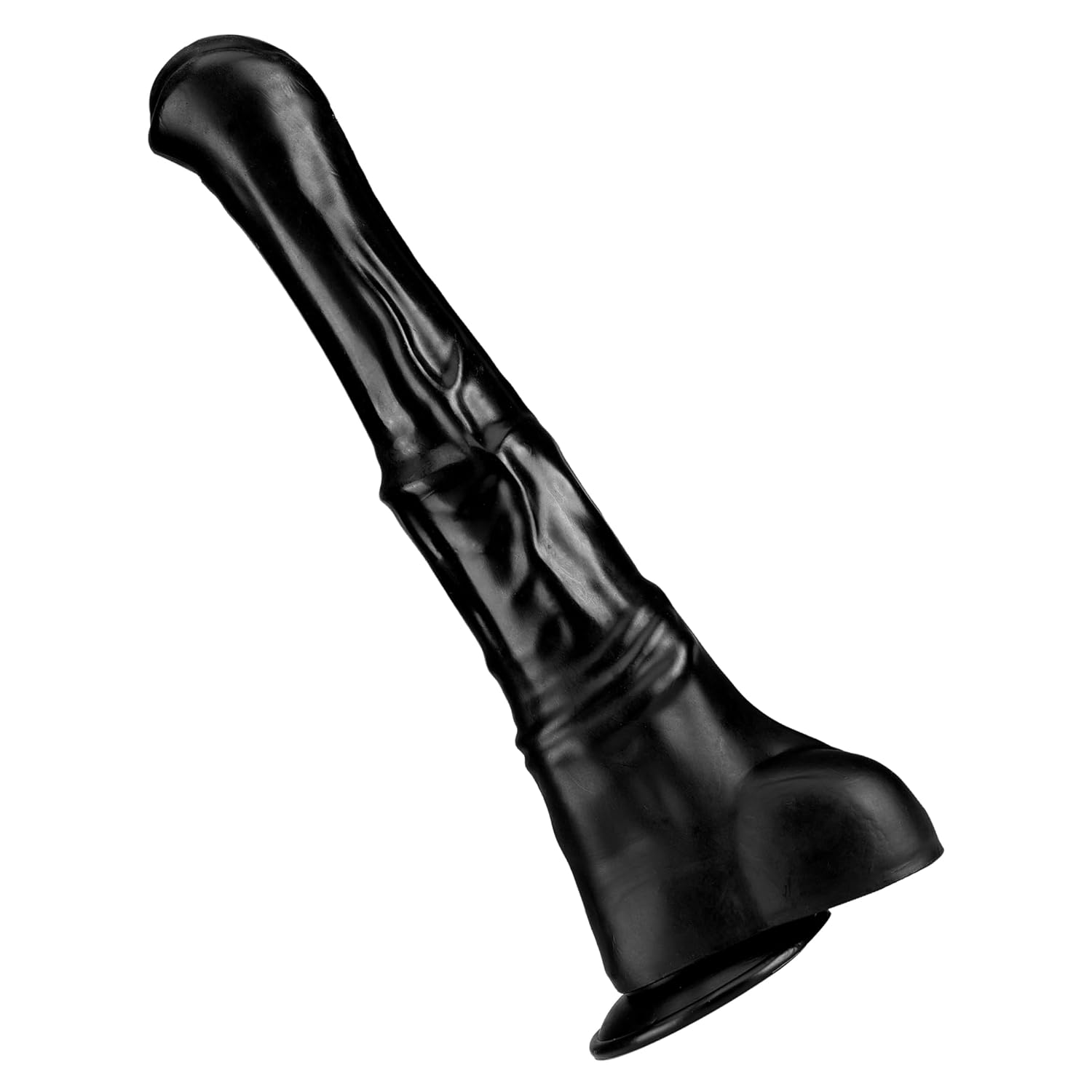Realistic Thick Horse Dildo,15 Inch Huge Black Animal Dildo Anal Plug