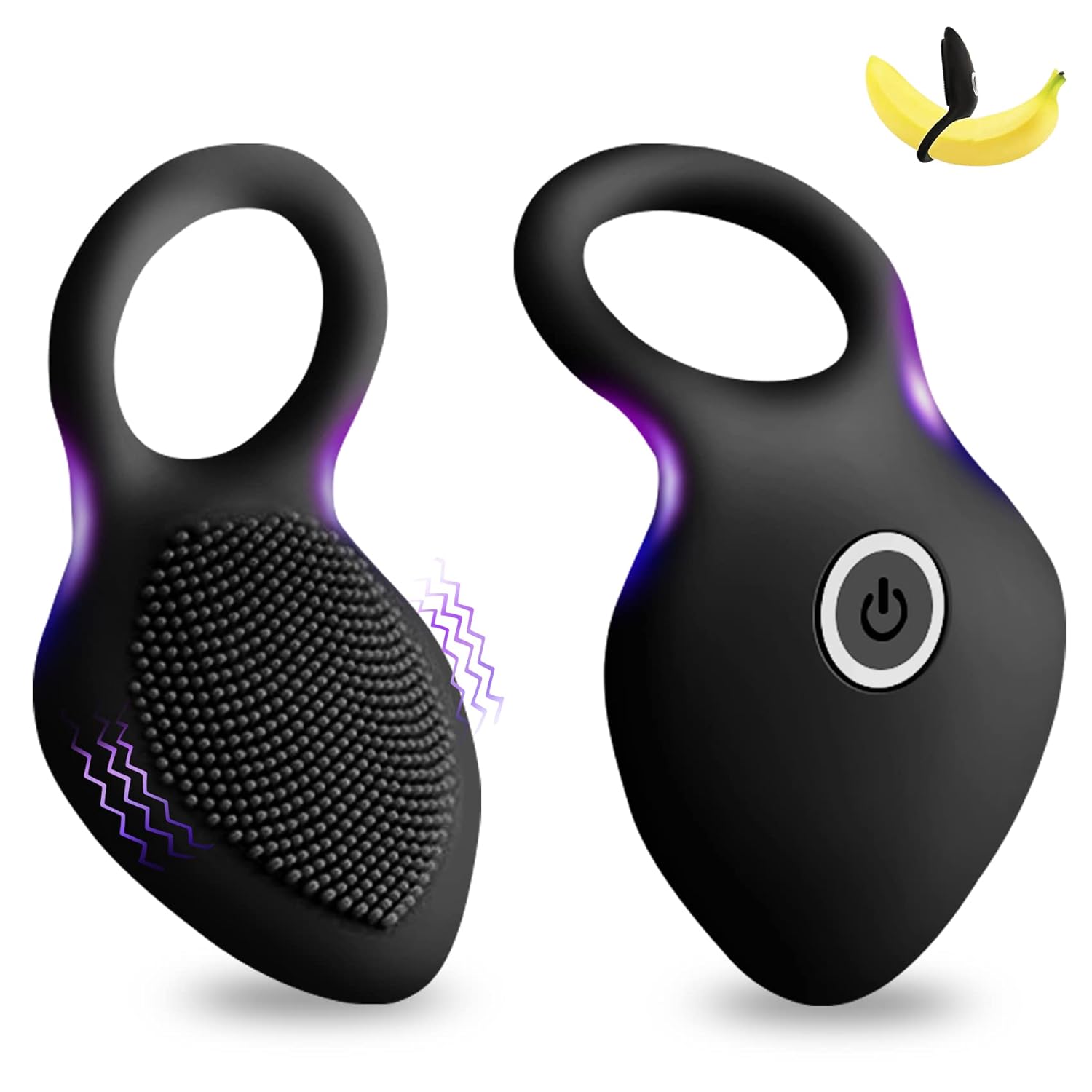 Vibrating Cock Ring Rechargeable Silicone Penis Ring 10 Vibration Modes