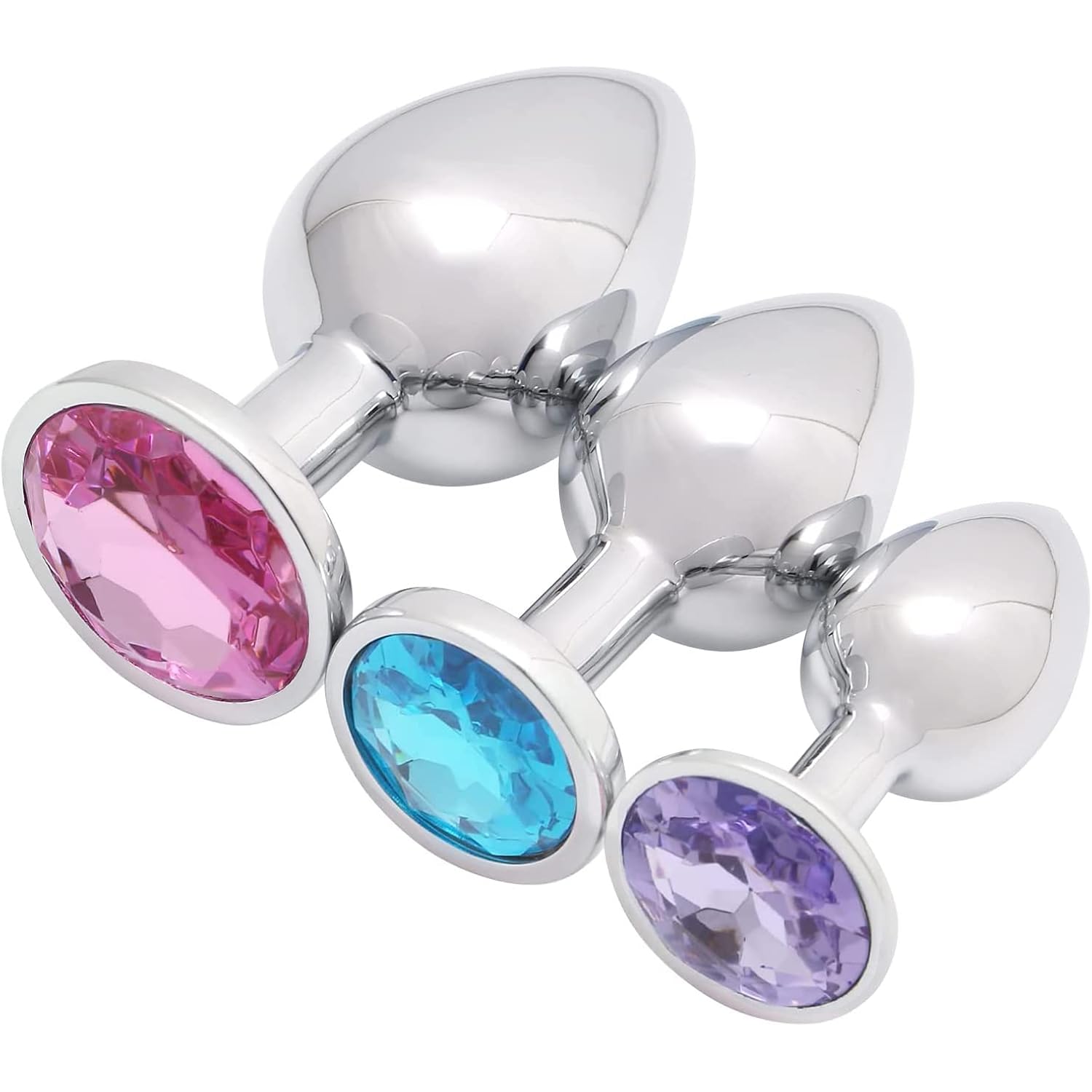 Store 3 Pcs Luxury Jewelry Design Fetish Anal Butt Plug (Mixed-1)
