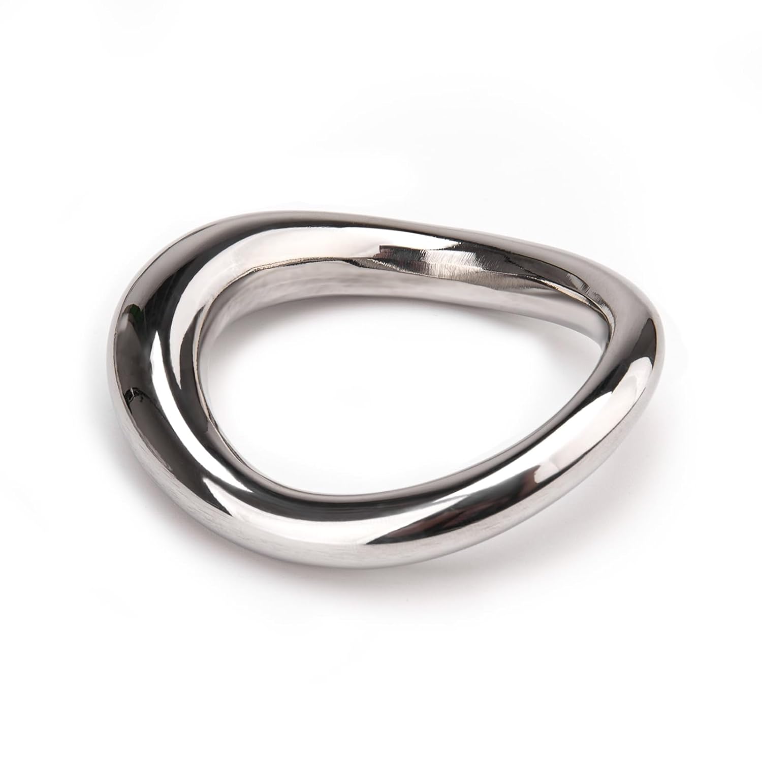 Stainless Steel Cock Ring Surface Design Penis Bondage Stretch Ring