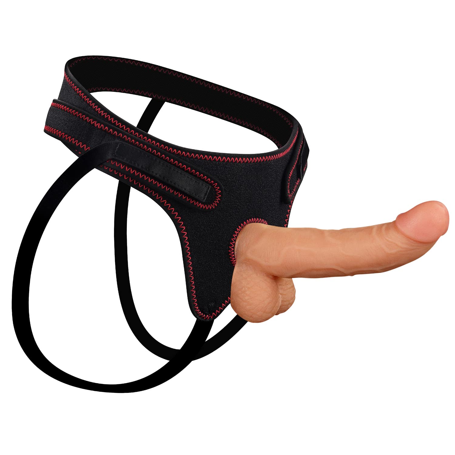 Strap-On Dildo with Harness, 8.5" Realistic Dildo Strong Suction Cup